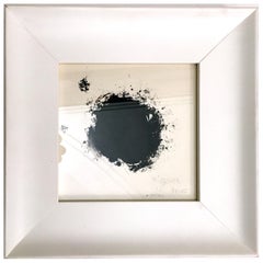 Punto nero -  Moderno - Tempera su carta cm.14x14, 1970