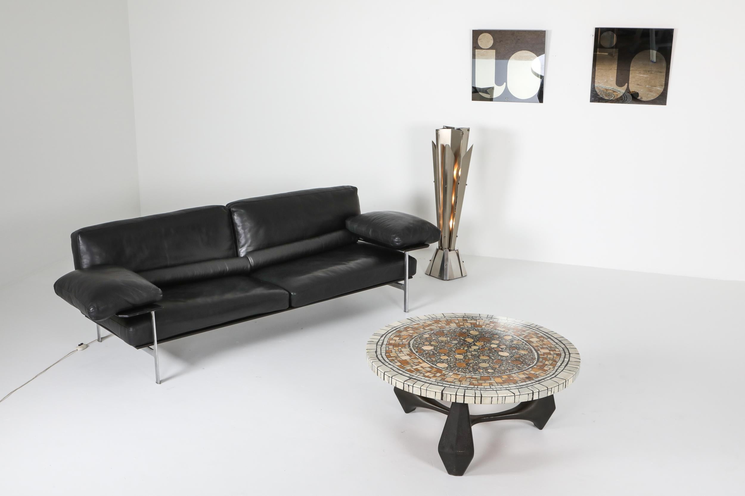 Heinz Lilienthal 'Chartre' Marble Mosaic Coffee Table 1
