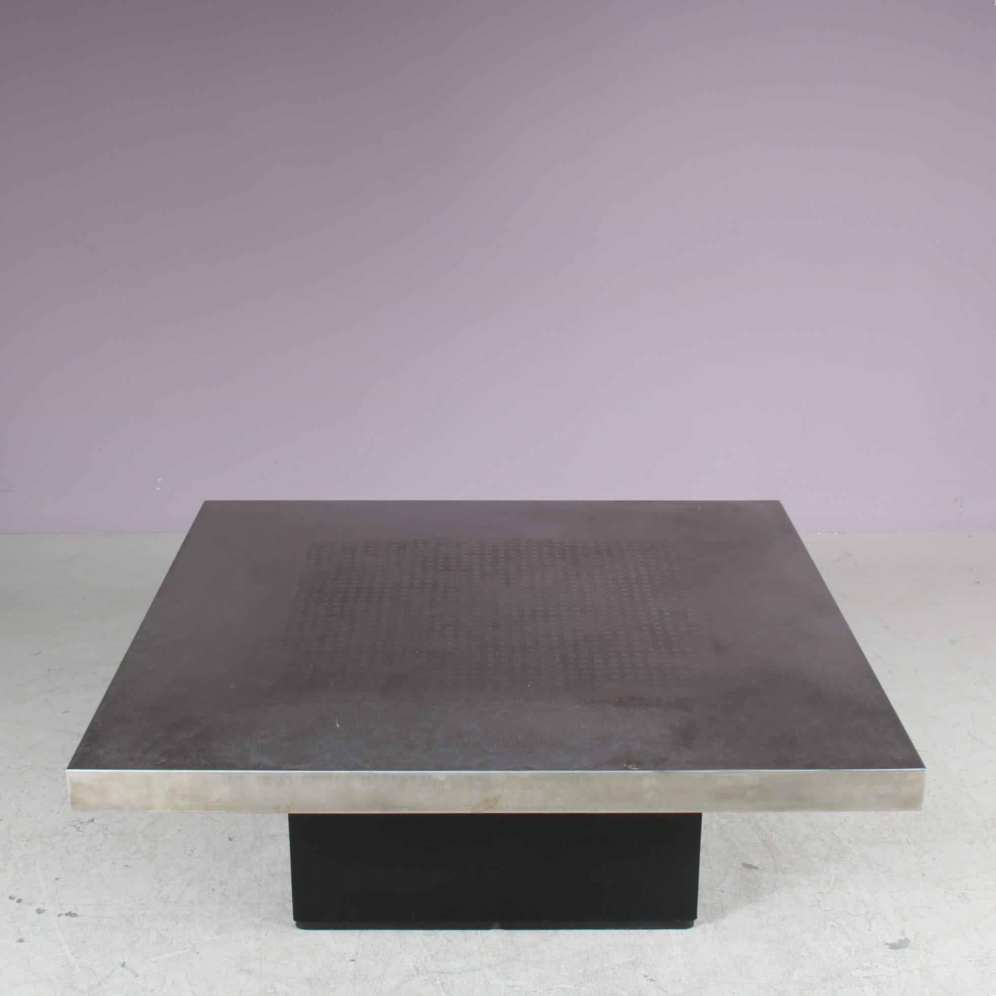 Metal Heinz Lilienthal Coffee Table from Germany, 1970 For Sale