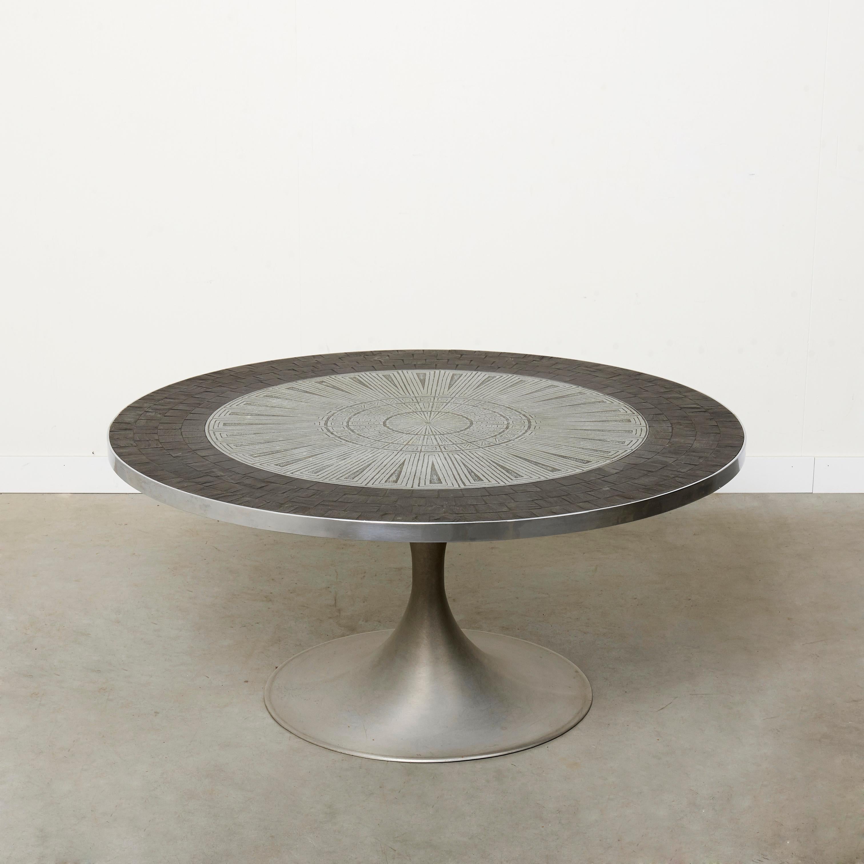 Hand-Crafted Heinz Lilienthal coffee table, Germany 1970s