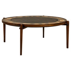 Heinz Lilienthal E8 Coffee Table in Rosewood, Blue Stone and Agate, the 1970s