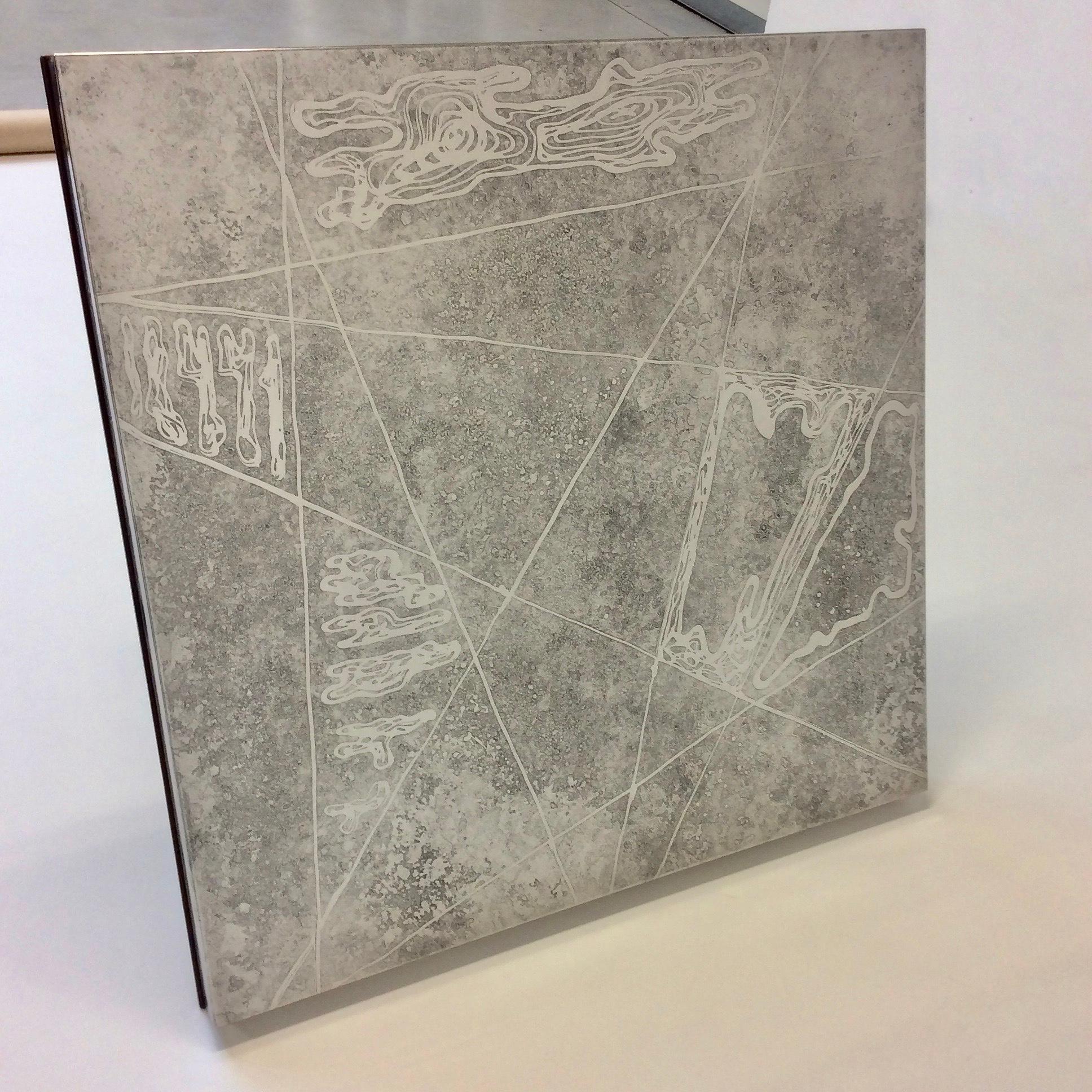 Heinz Lilienthal Etched Metal Coffee Table, circa 1970, Germany 2