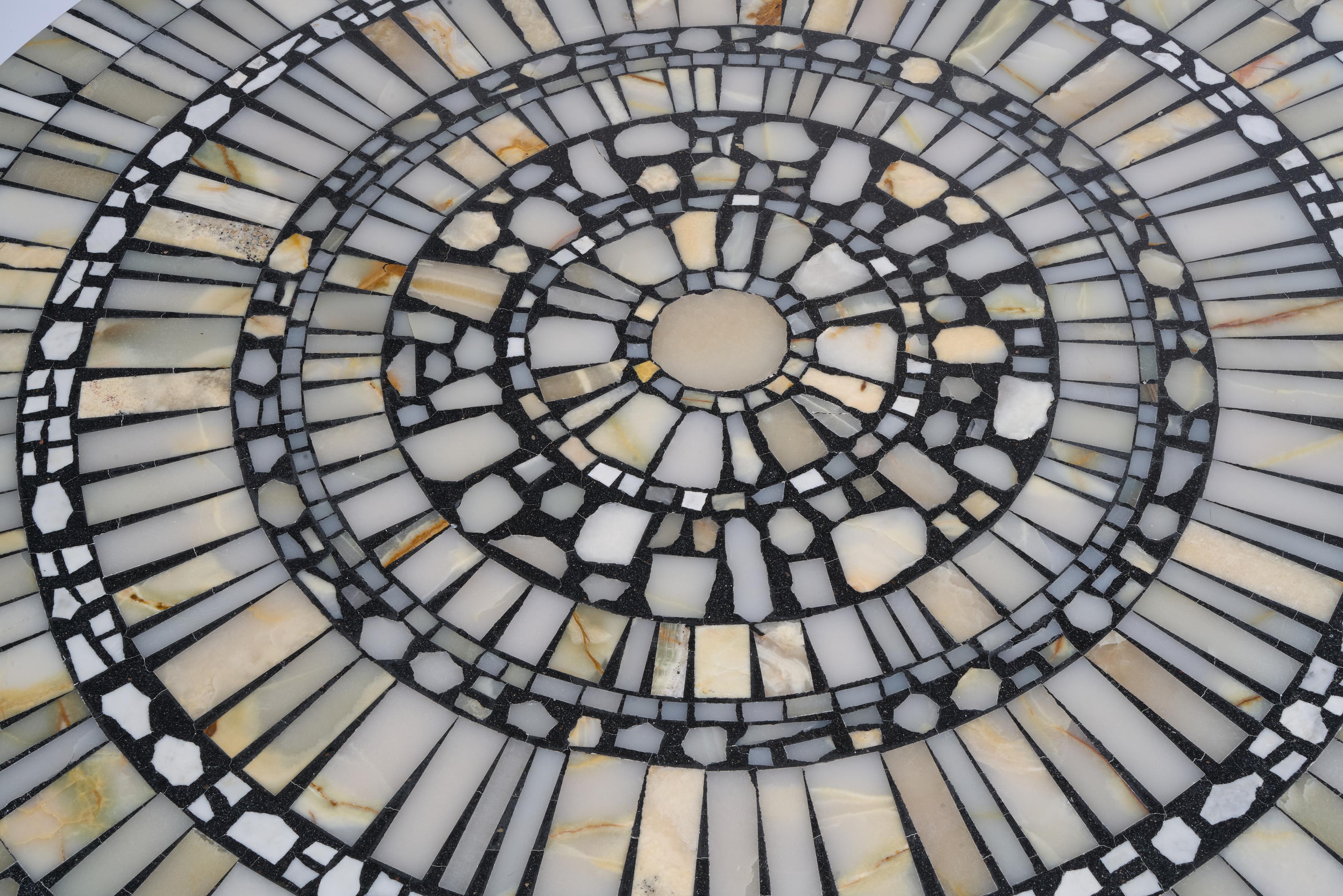 20ième siècle Heinz Lilienthal Mosaic Onyx Coffee Table en vente