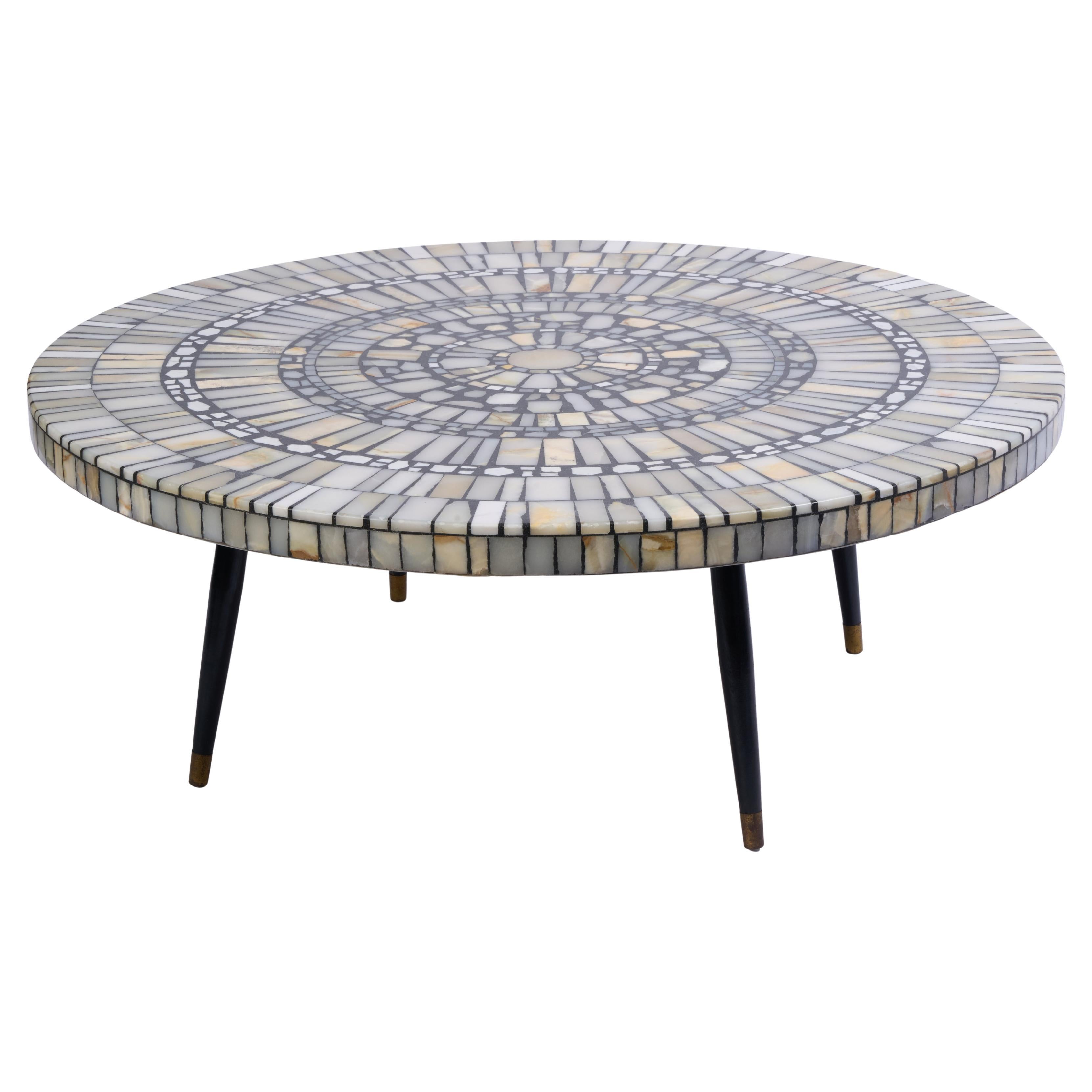 Heinz Lilienthal Mosaic Onyx Coffee Table en vente