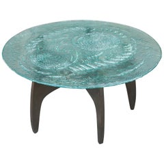 Heinz Lilienthal Sculptural Glass Top Coffee Table, Germany, 1960s