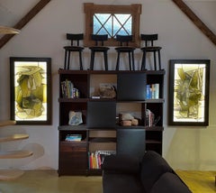 Heinz Llienthal, par de vidrieras, Obra abstracta.