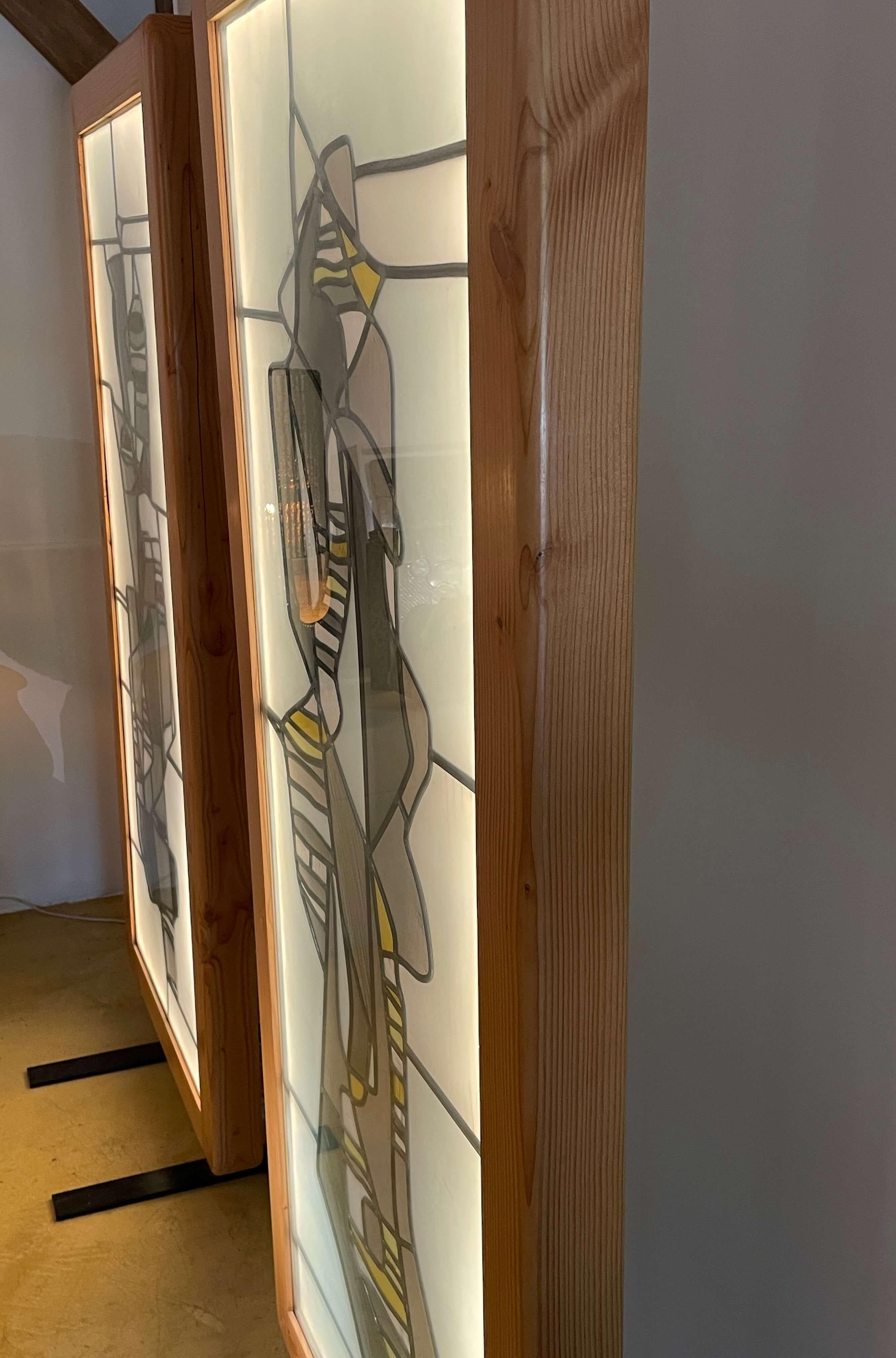 Fin du 20e siècle Huile de Heinz Llienthal, œuvre abstraite, pièce unique 1990 en vente