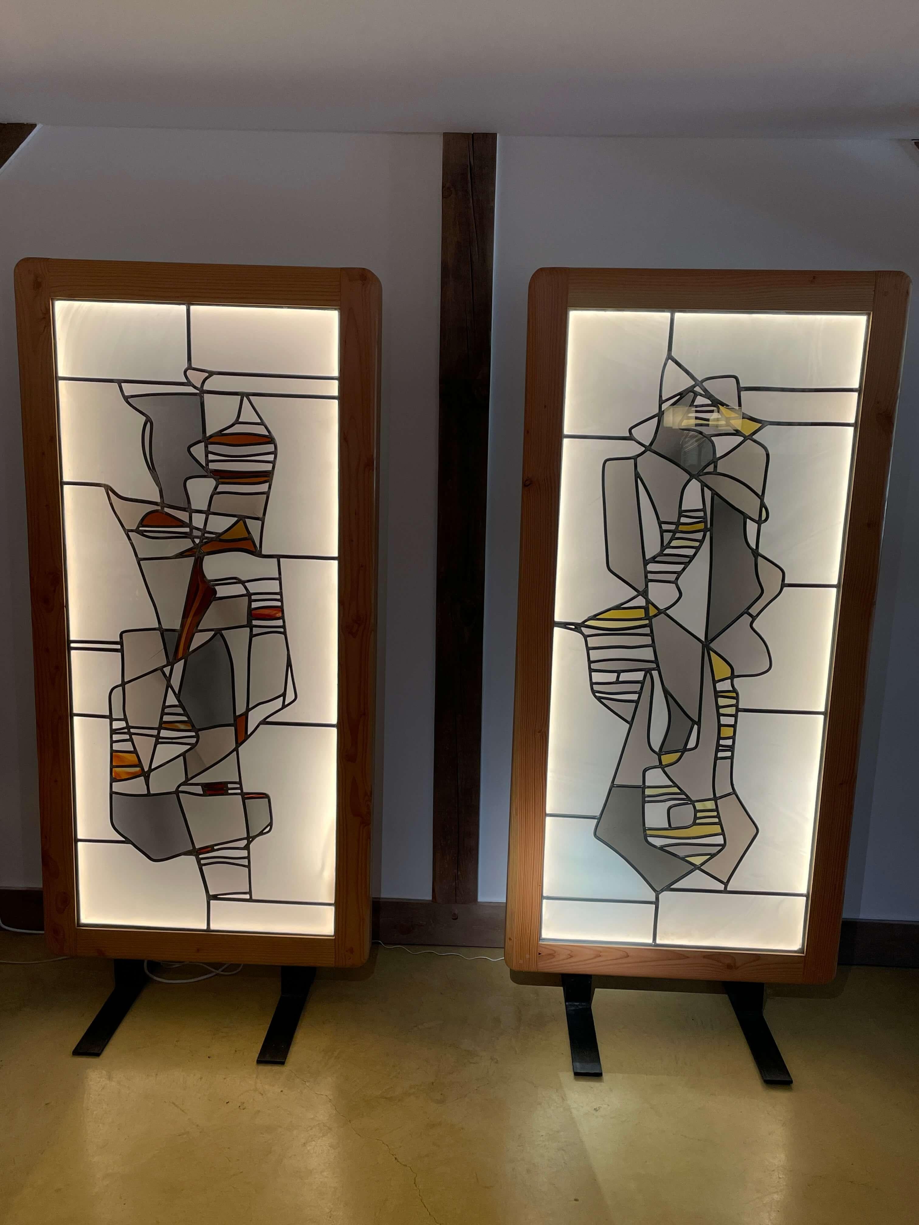 Huile de Heinz Llienthal, œuvre abstraite, pièce unique 1990 en vente 1