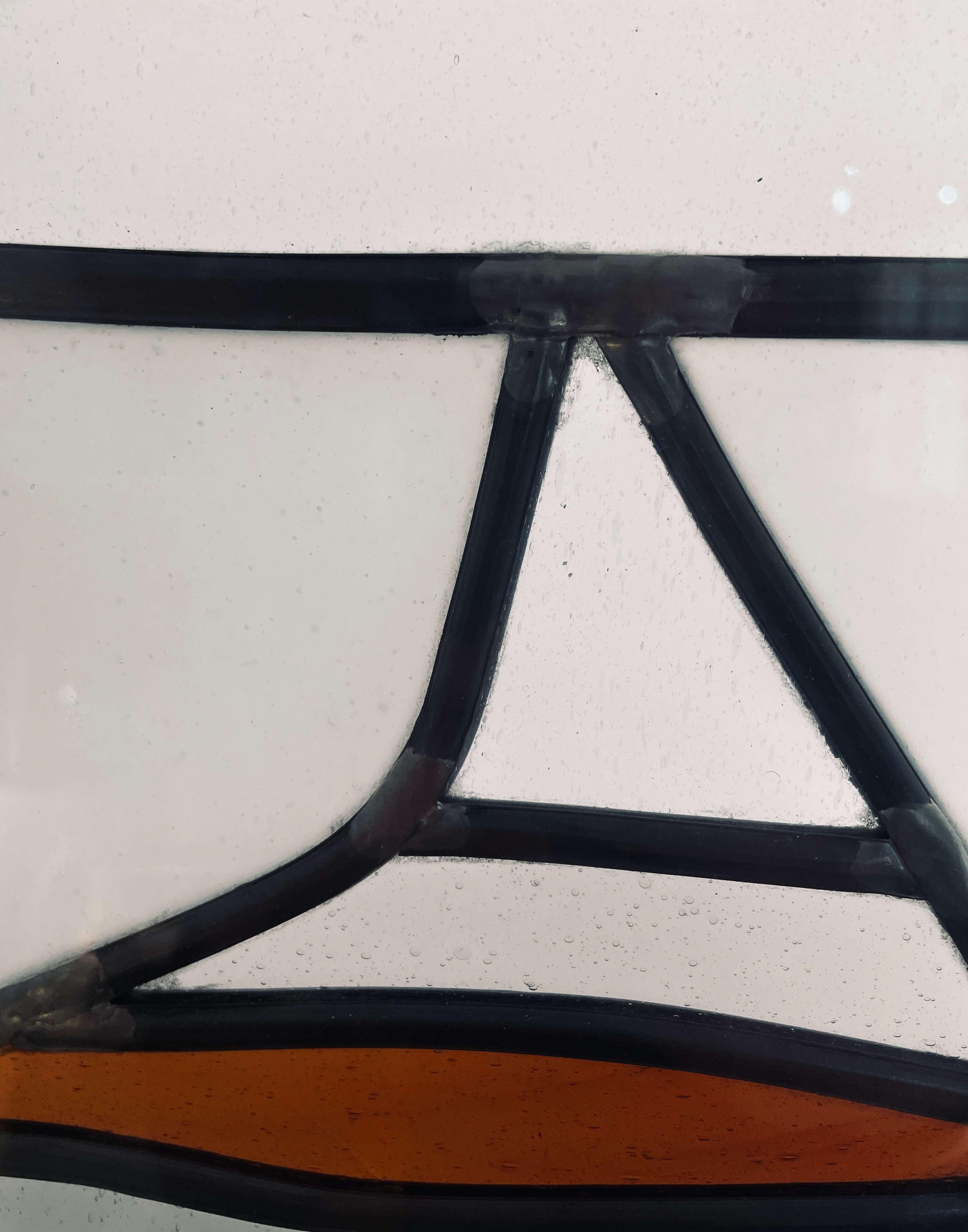 Sculpté à la main Vitrail Heinz Llienthal, pièce unique 1990 en vente