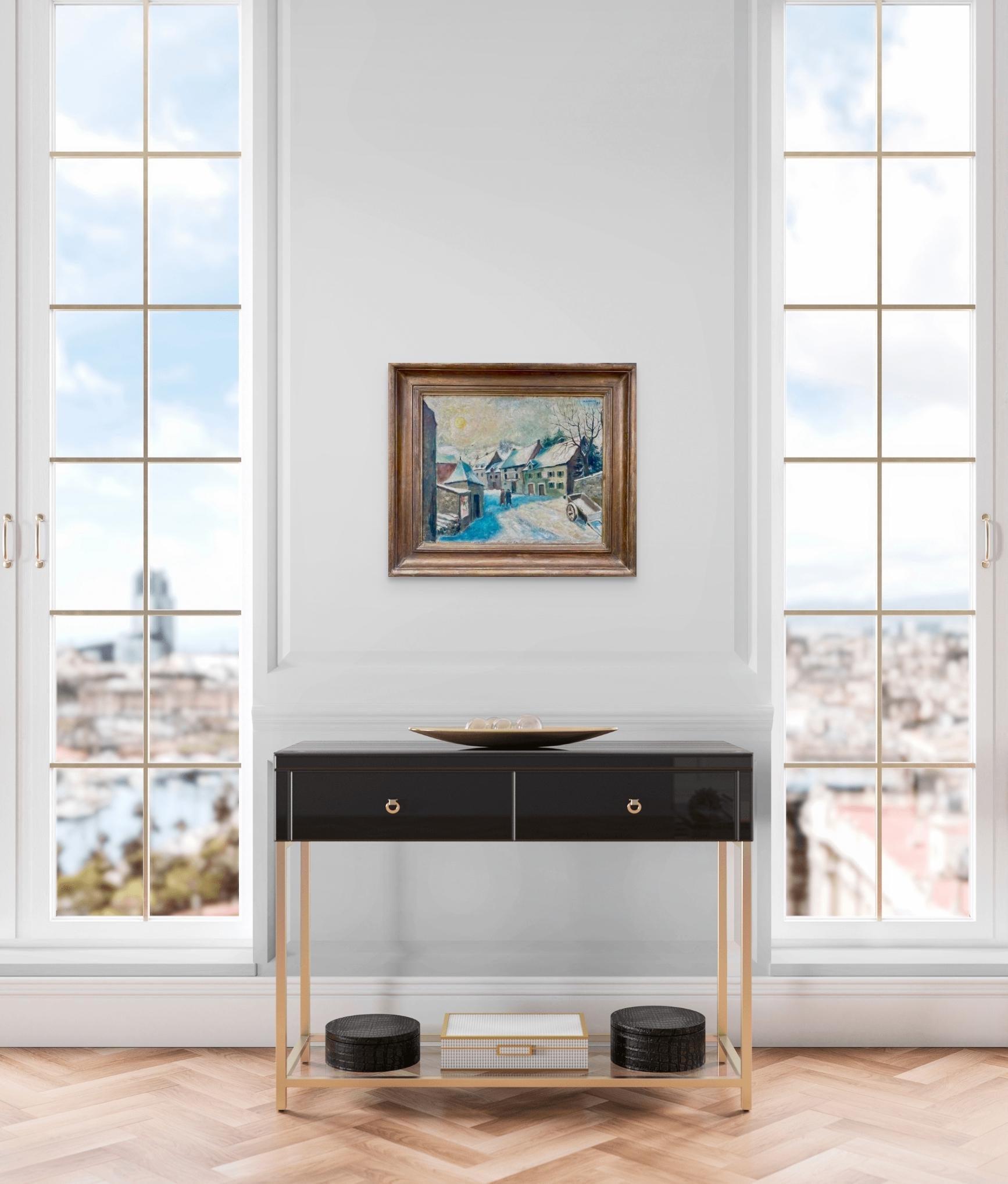 Pas de conte d'hiver ordinaire : La résilience, la guerre 1943, l'huile expressionniste allemande en vente 2