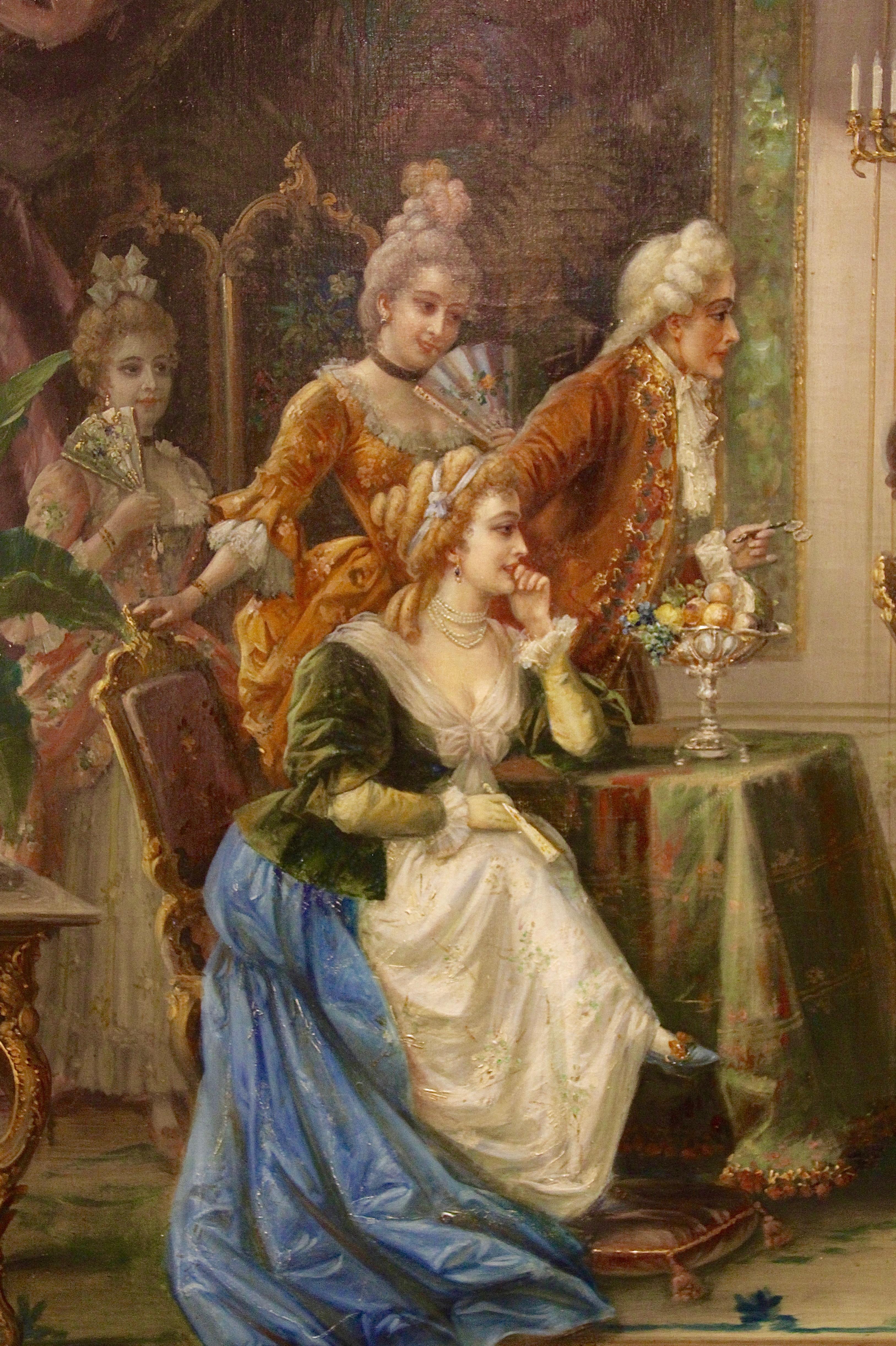 The Evening Event in the Castle - Heinz Pinggera, Italian, Figurative Painting 1