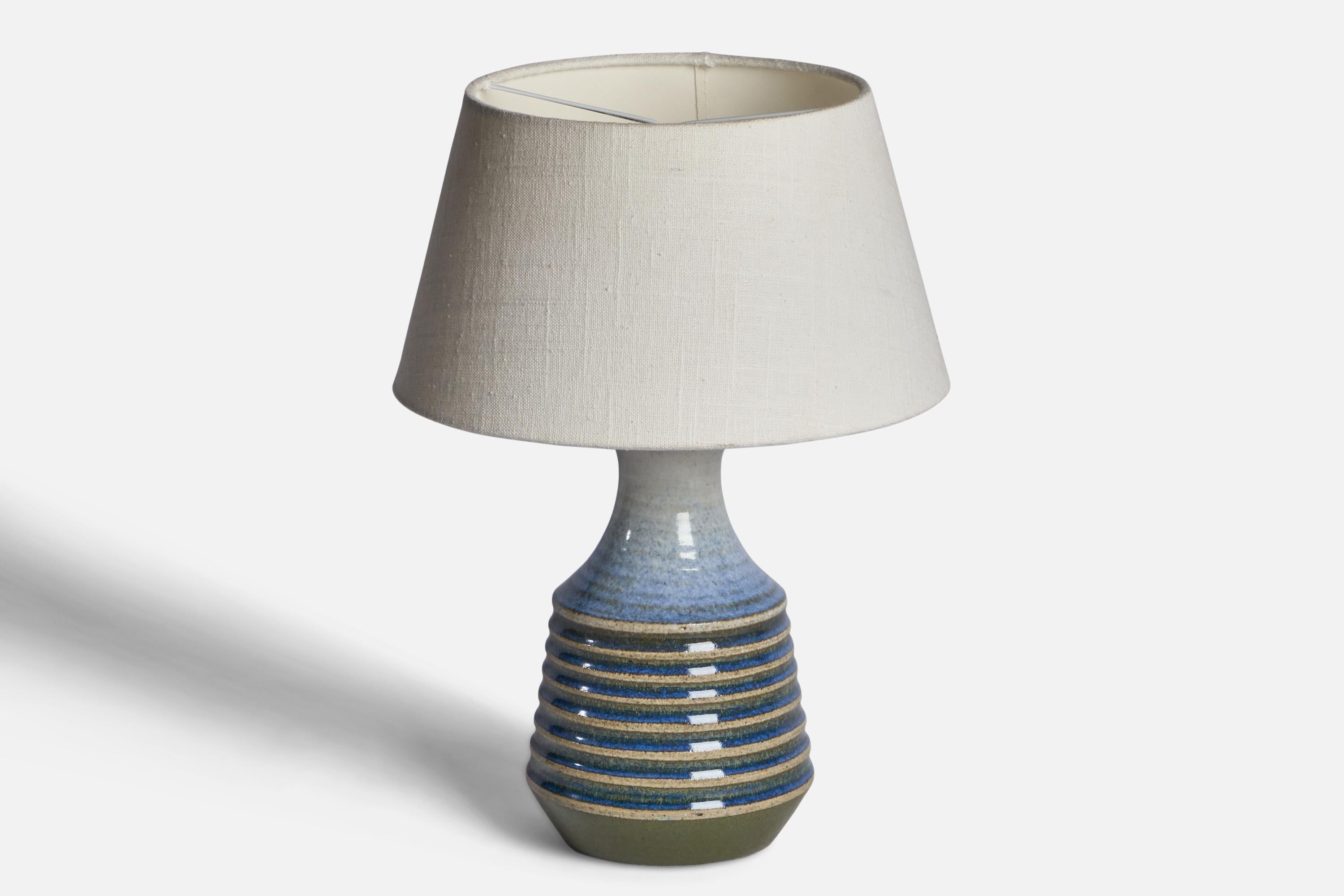 Mid-Century Modern Heinz Schlichting, Table Lamp, Stoneware, Sweden, 1960s For Sale