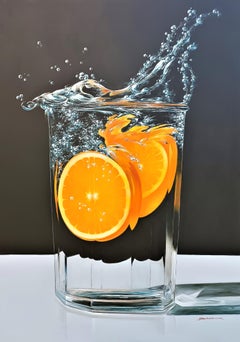 Lemon - original realism still life painting - contemporary Art