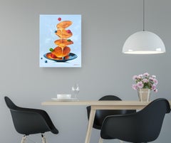 Pancakes II - original realism still life painting - contemporary art