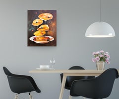 Pancakes - original realism still life painting - contemporary art