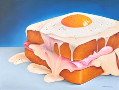 Toust, Hyperrealism Still Life, Oil on Canvas, 60 x 80 cm, Signed