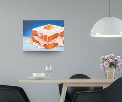 Toust - peinture originale de nature morte réaliste - Art contemporain