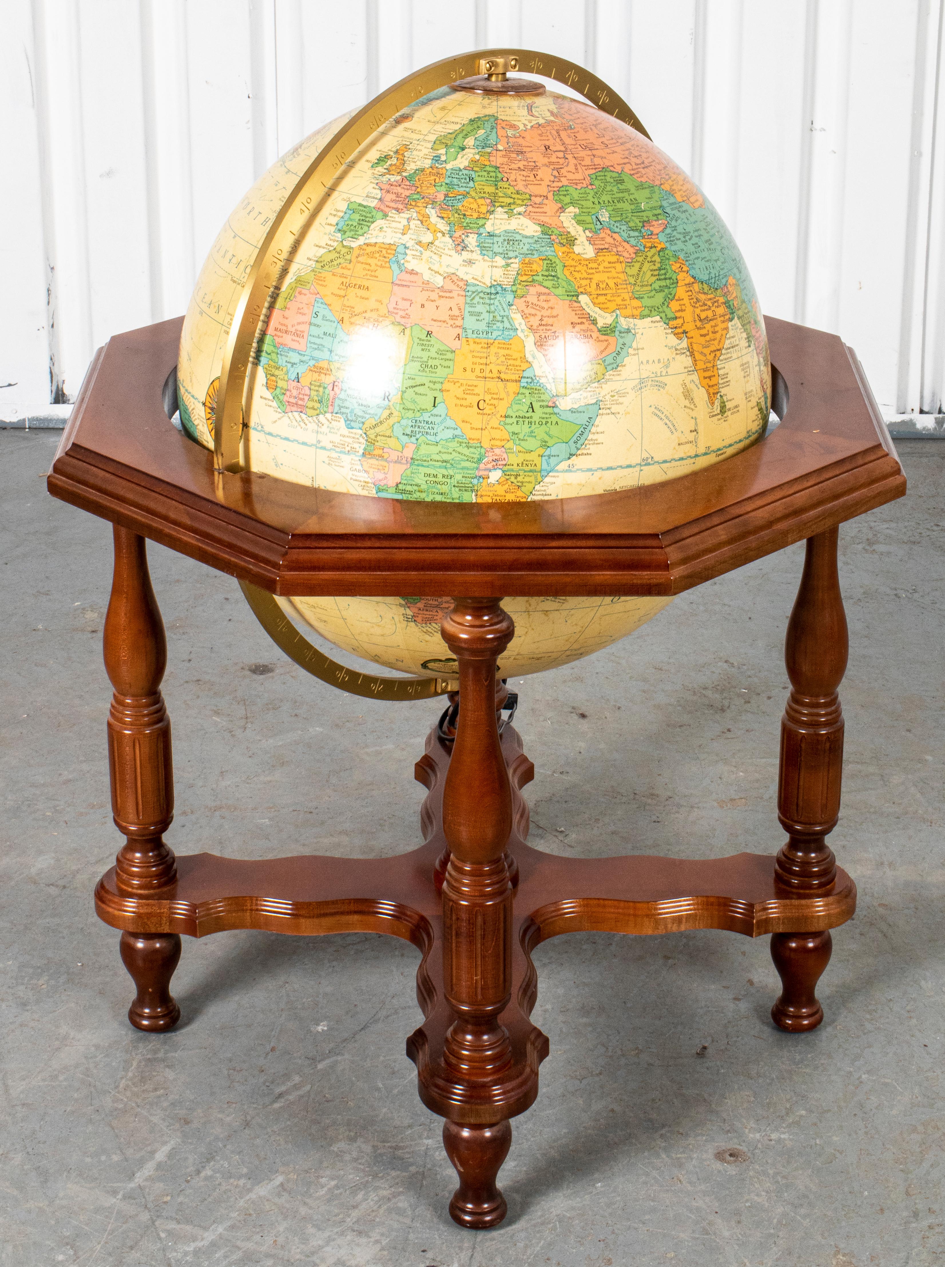 light up globe on stand