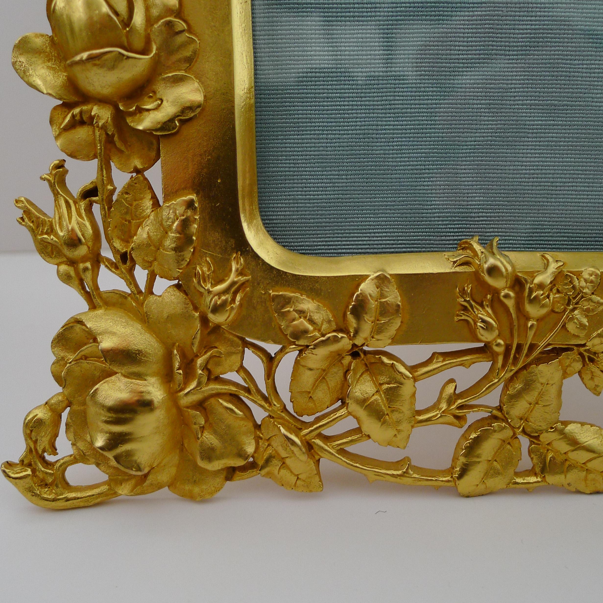 Gilt Heirloom Quality French Gilded Bronze Picture Frame c.1900 For Sale