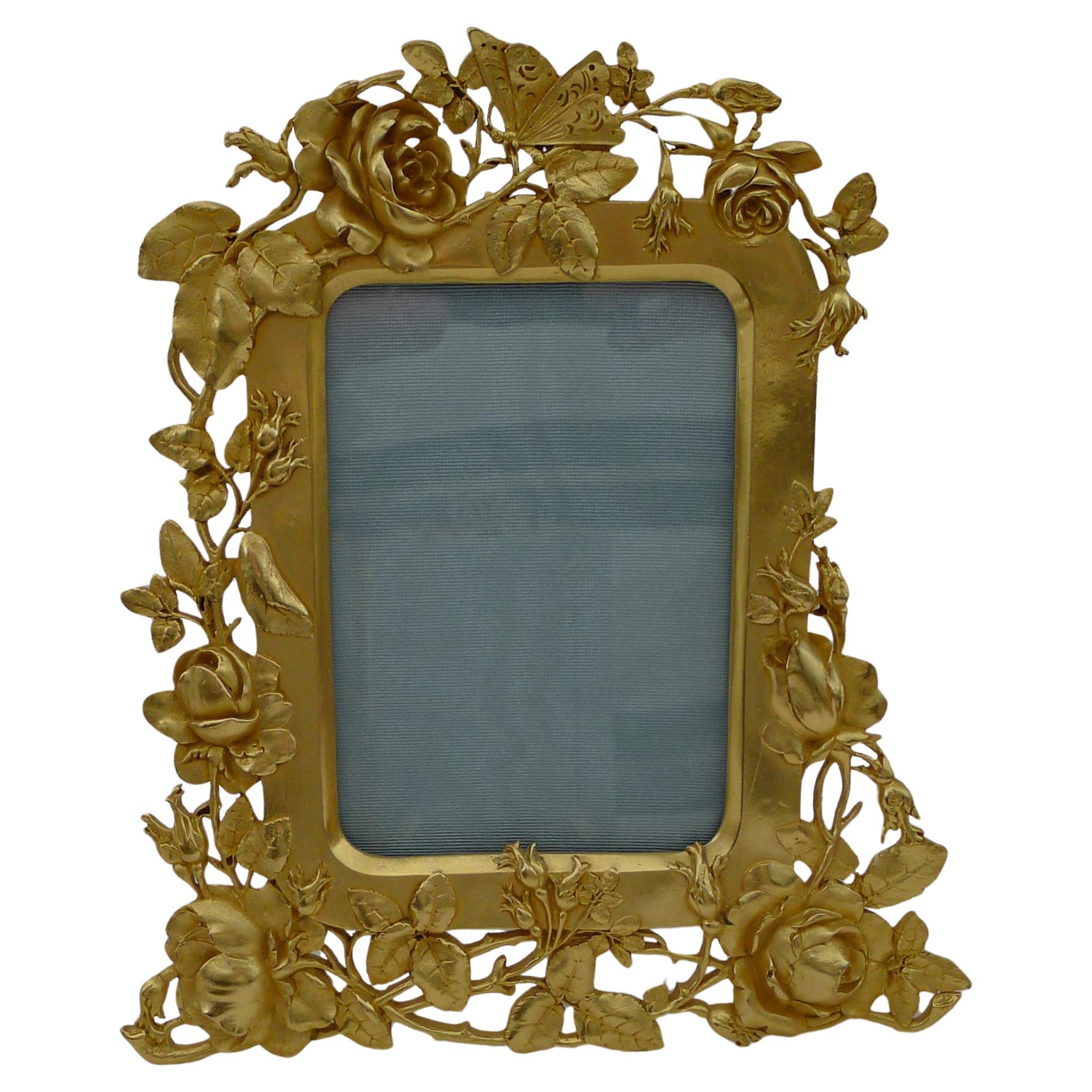 Heirloom Quality French Gilded Bronze Picture Frame c.1900 For Sale