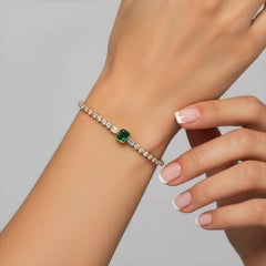 Erbstück 14K (oder 18k auf Anfrage) Gold Tennisarmband