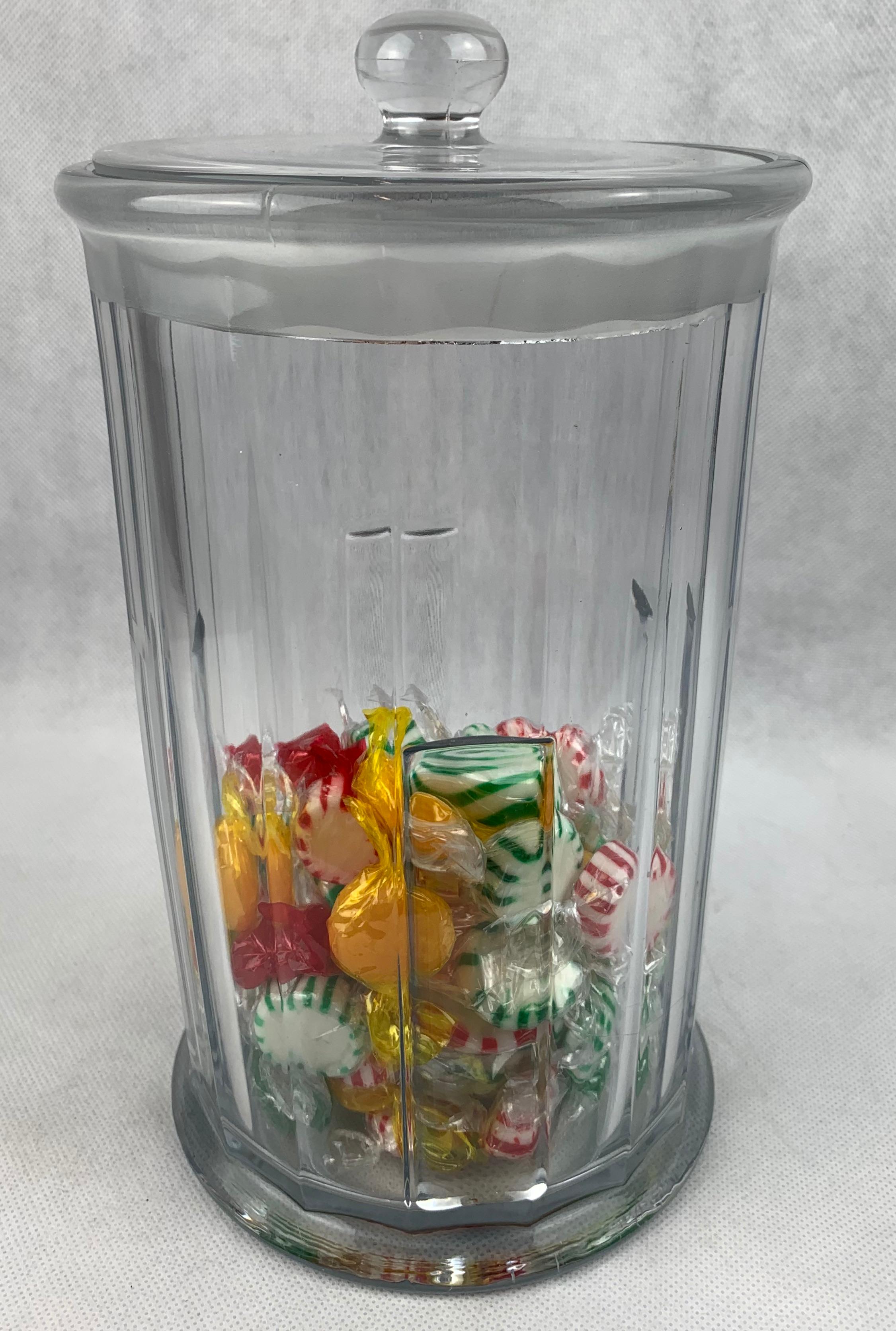 American Apothecary Jar by Heisey Glass made for John Hood Co., Boston 