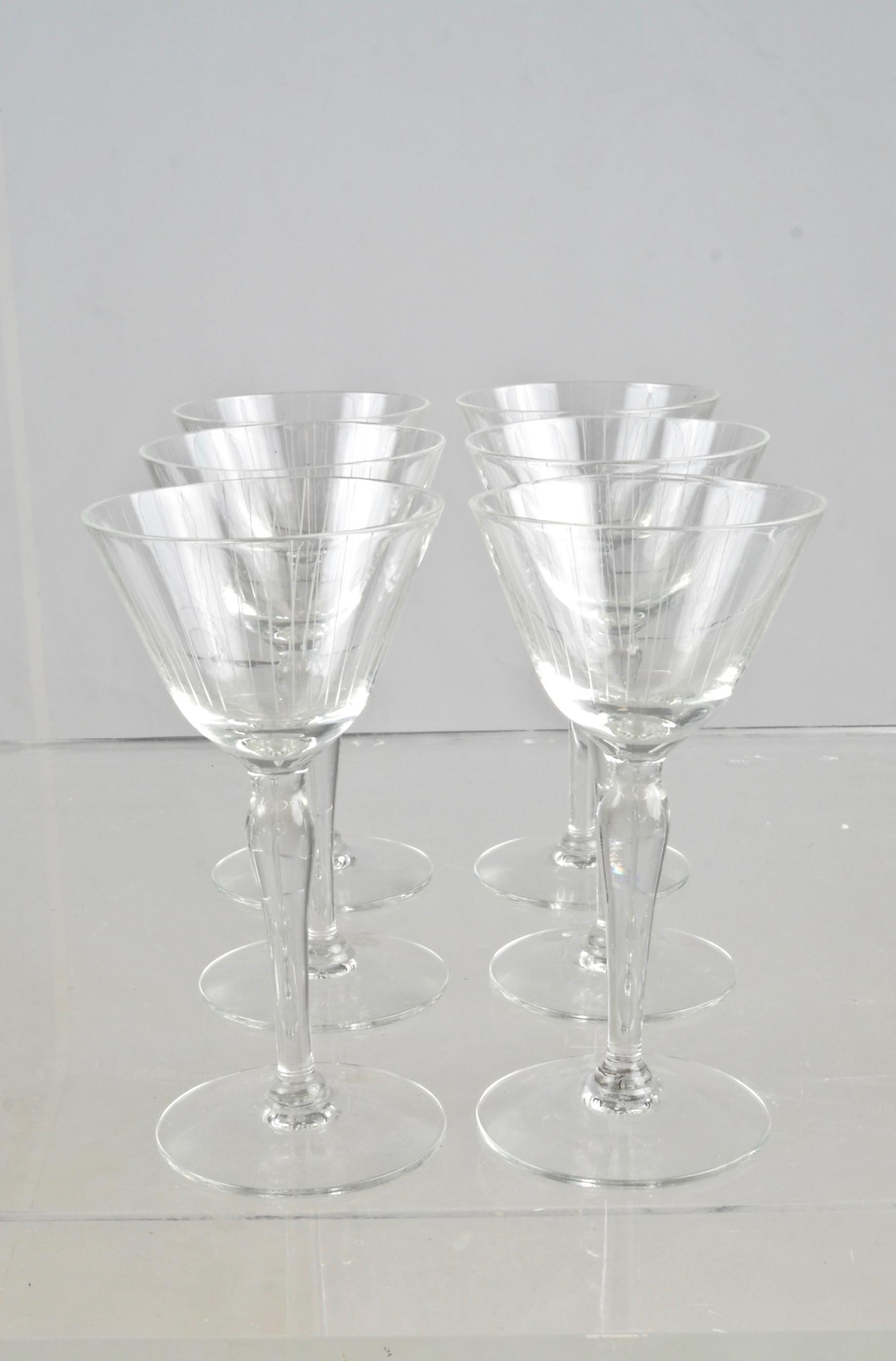 Heisey Glass Cocktail Shaker and Glasses 2