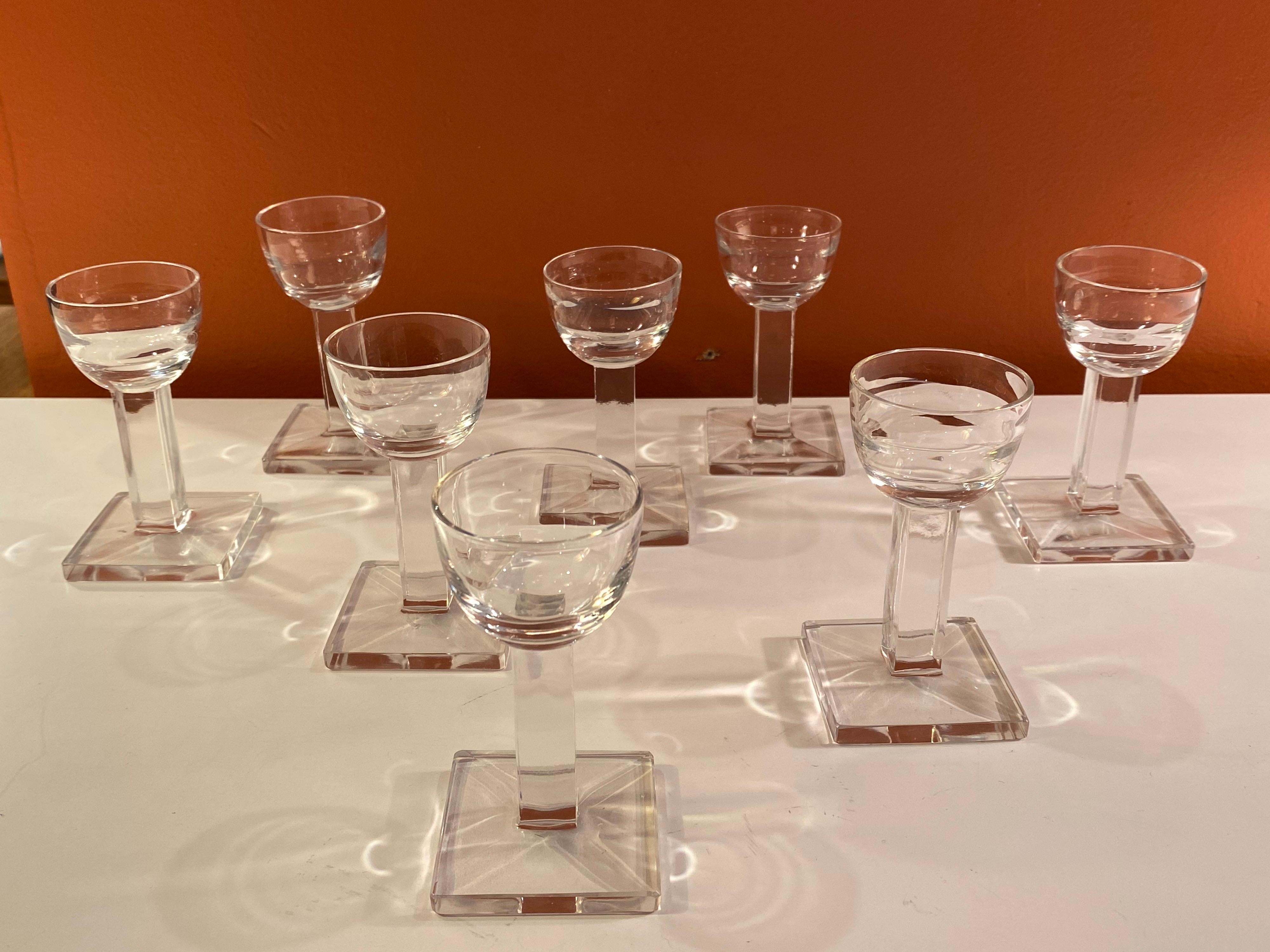 Heisey Style Liqour Glasses Set of 8 1