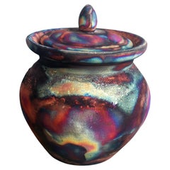 Urne en céramique Heiwa - Cuivre mat et complet - Poterie Raku