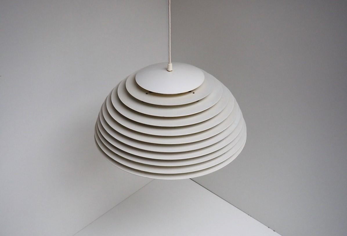 Painted Hekla Pendant Classic Danish Design from Fog & Mørup Made in the 1960s For Sale