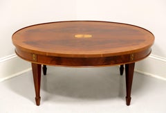 HEKMAN Copley Place Inlaid Flame Mahogany Coffee Table