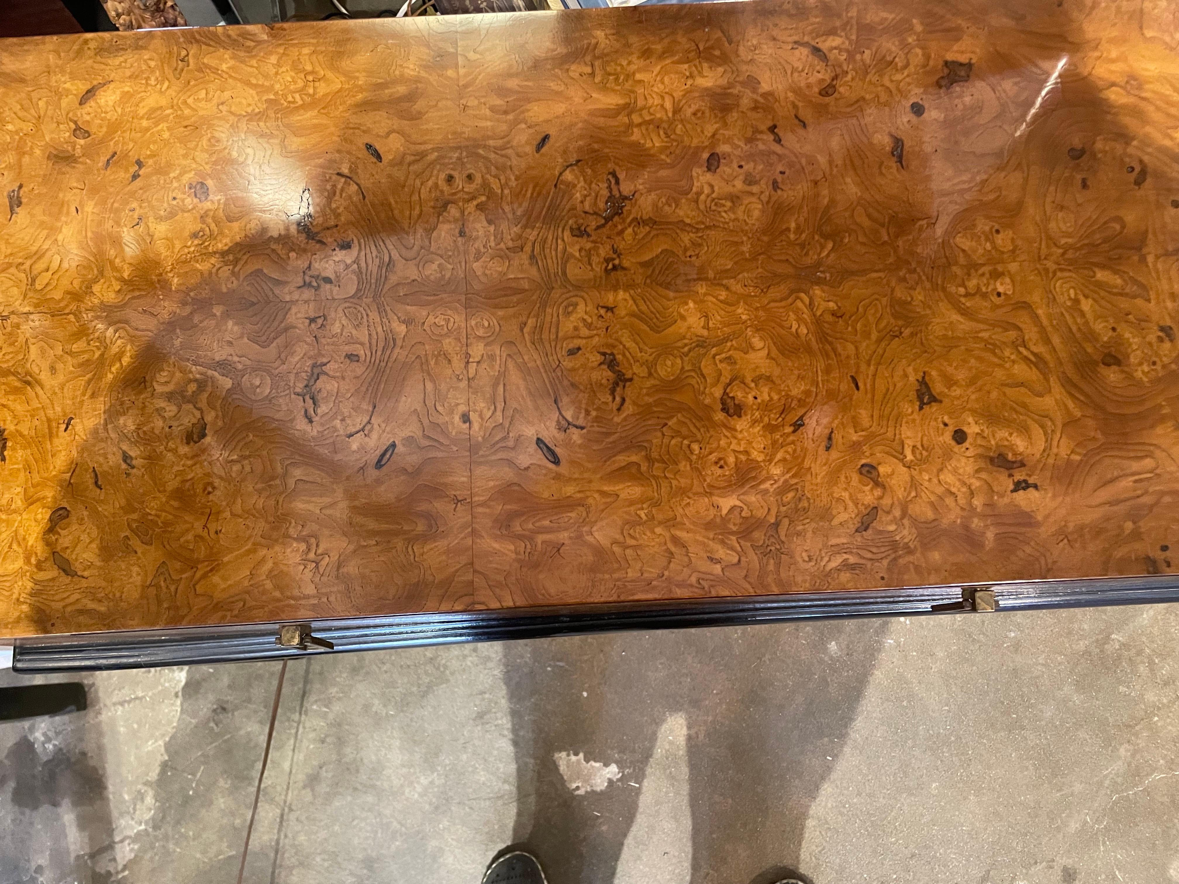 Burl Hekman midcentury burled wood console