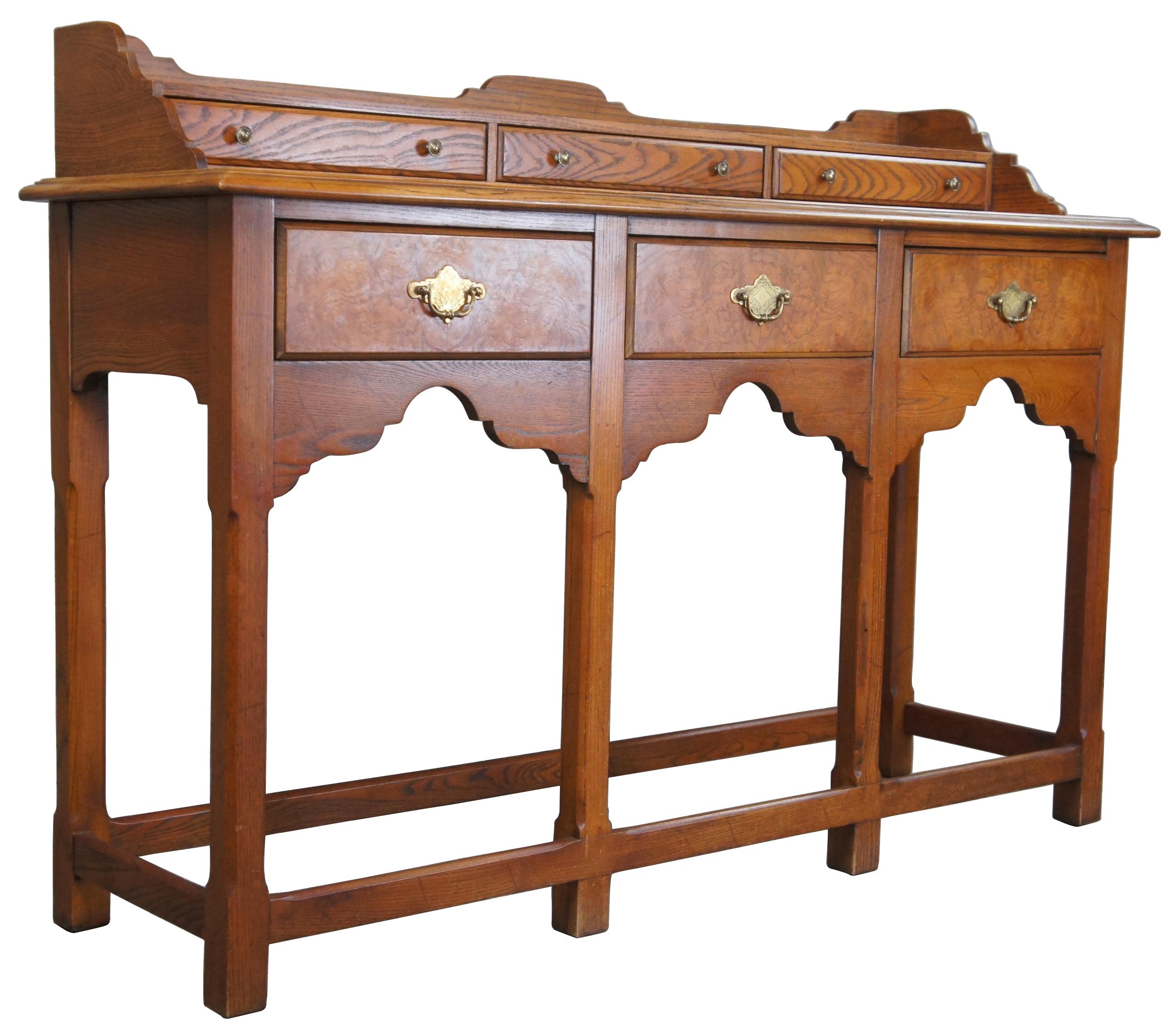 vintage hekman console table