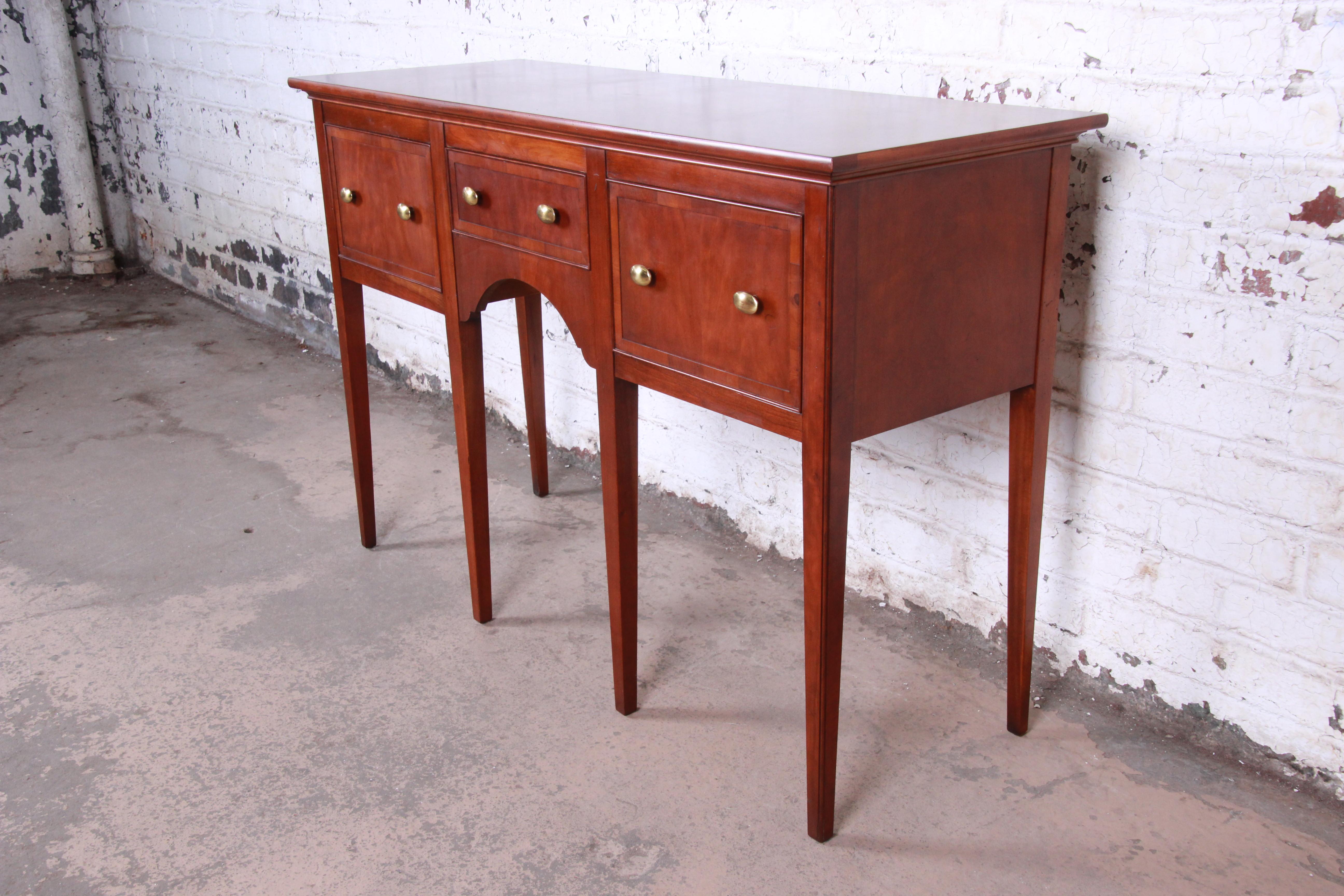 American Hekman Regency Style Cherrywood Sideboard Credenza