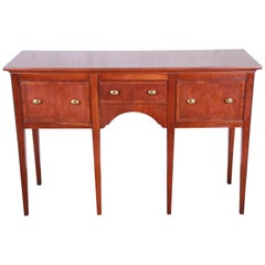 Vintage Hekman Regency Style Cherrywood Sideboard Credenza