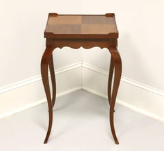 HEKMAN Walnut Inlaid Parquetry Square French Louis XV Accent Table