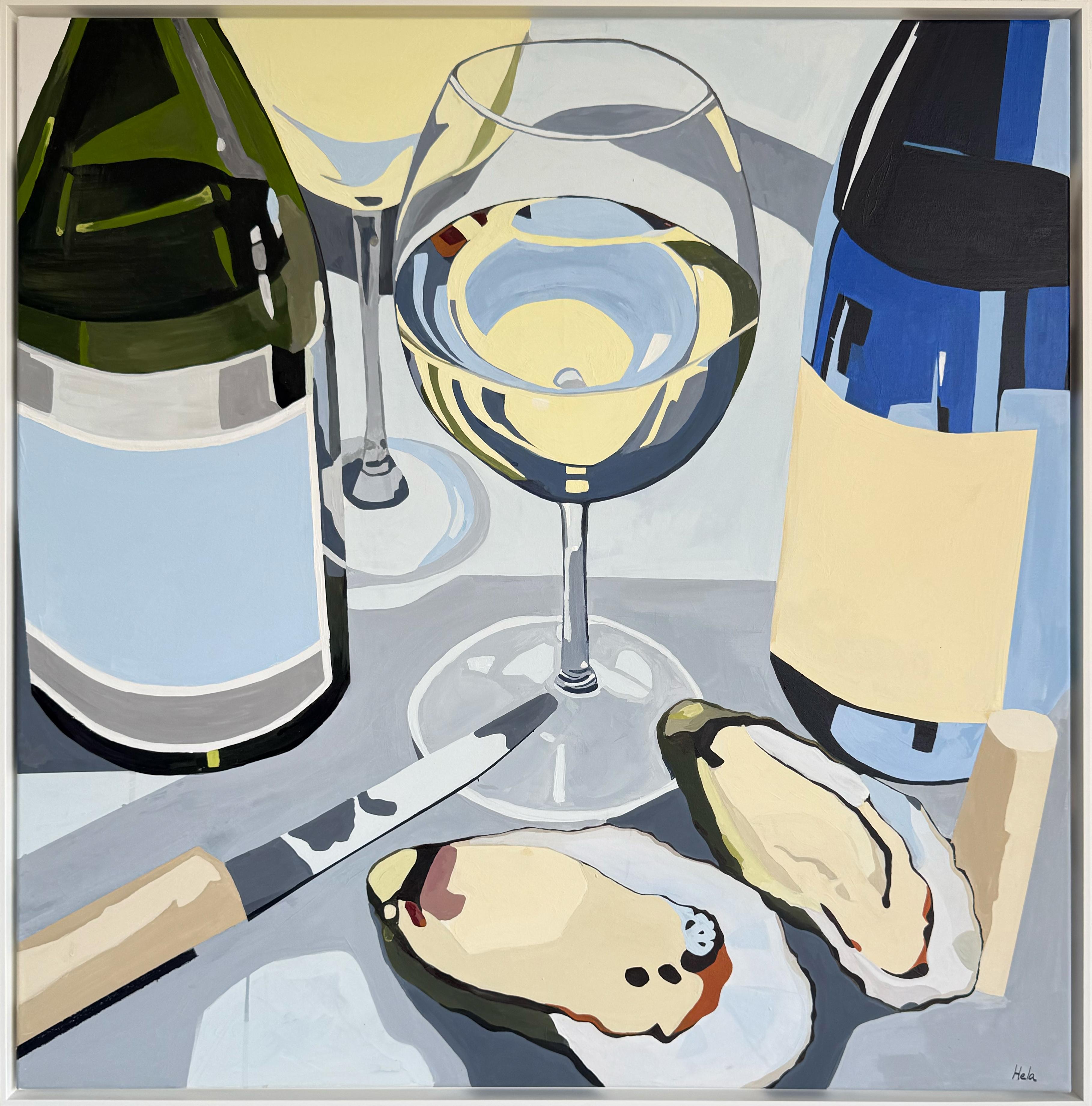 Hela è un'artista contemporanea emergente i cui dipinti vibranti e giocosi celebrano il tranquillo fascino della vita quotidiana. Con un'attenzione particolare agli allestimenti, ai cocktail, ai bicchieri e alle tavole elegantemente disposte,
