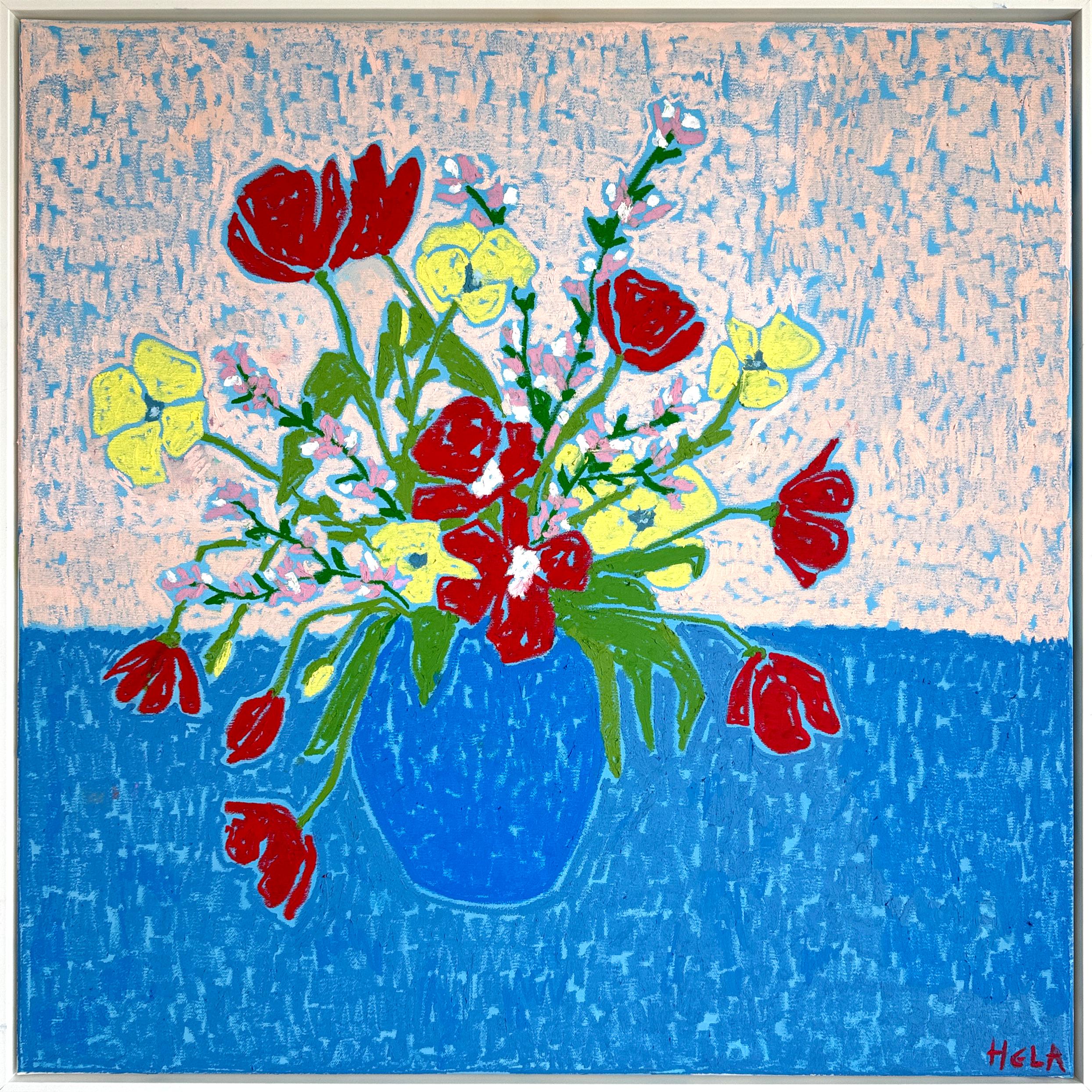 Hela is an emerging contemporary artist whose vibrant and playful paintings celebrate the quiet glamour of everyday life. With a focus on table settings, cocktails, glassware, and elegantly arranged tables, she creates modern still lifes that blend