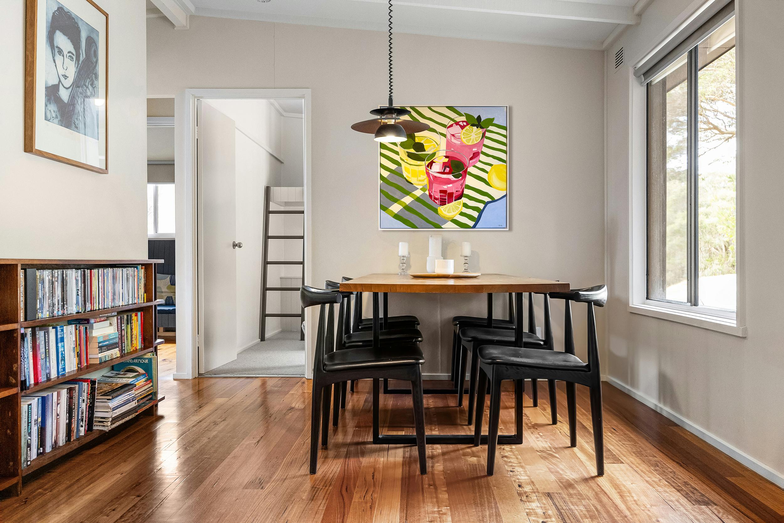 Tres sorbos de sol by Hela -Coctel contemporáneo bodegón de verano en venta 6