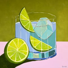 Trust me, it's friday - Contemporary cocktail summer still life painting