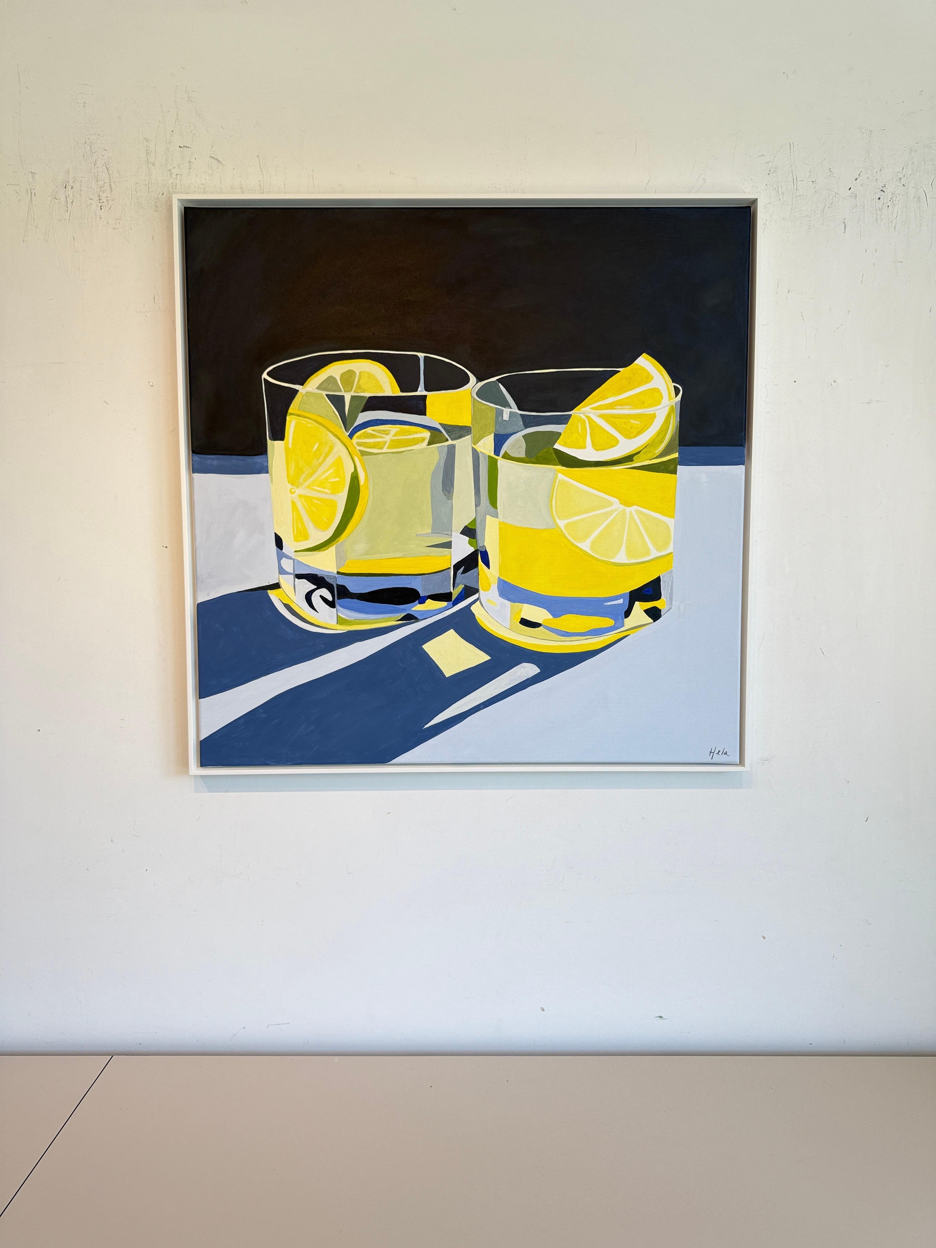 Quando la vita ti dà i limoni, di Hela - Natura morta contemporanea di cocktail in vendita 9