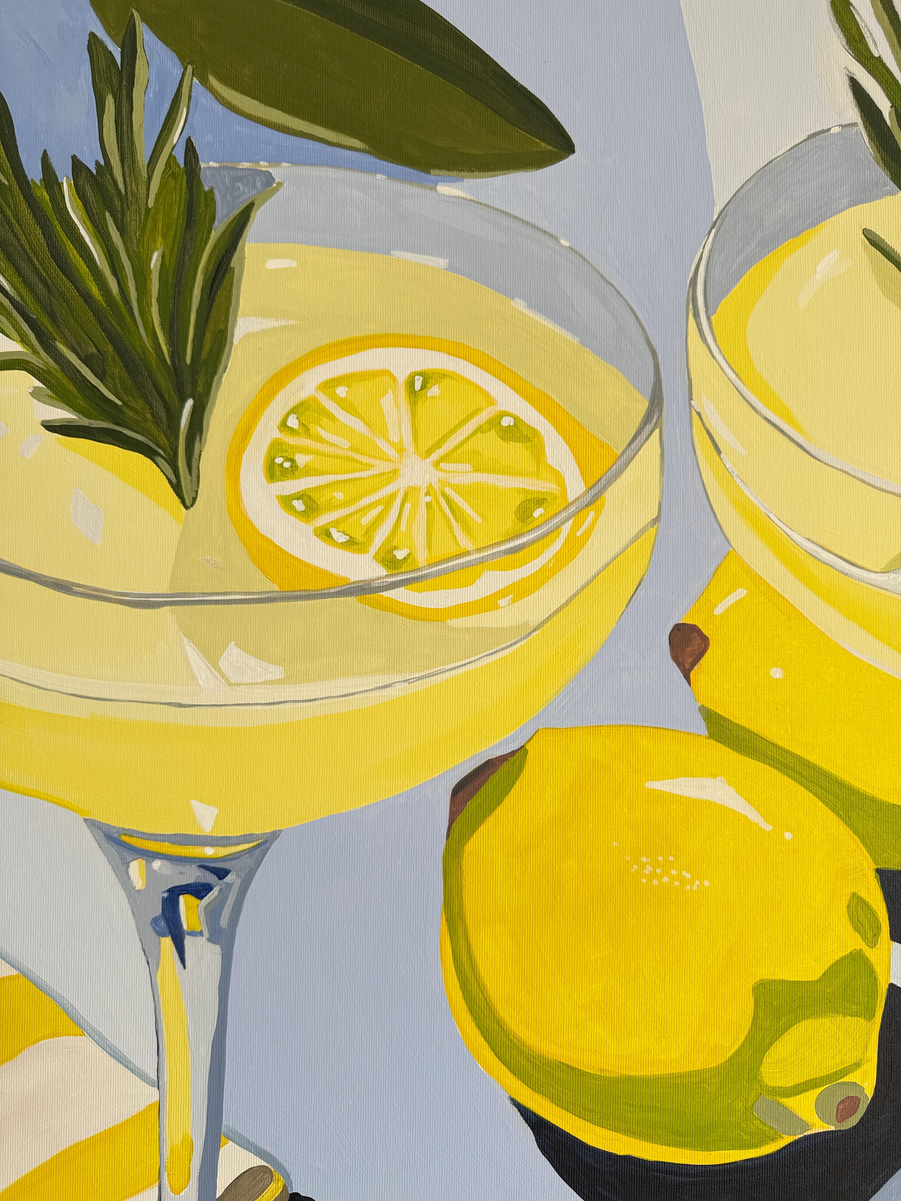Quando la vita ti dà i limoni, di Hela - Natura morta contemporanea di cocktail in vendita 9