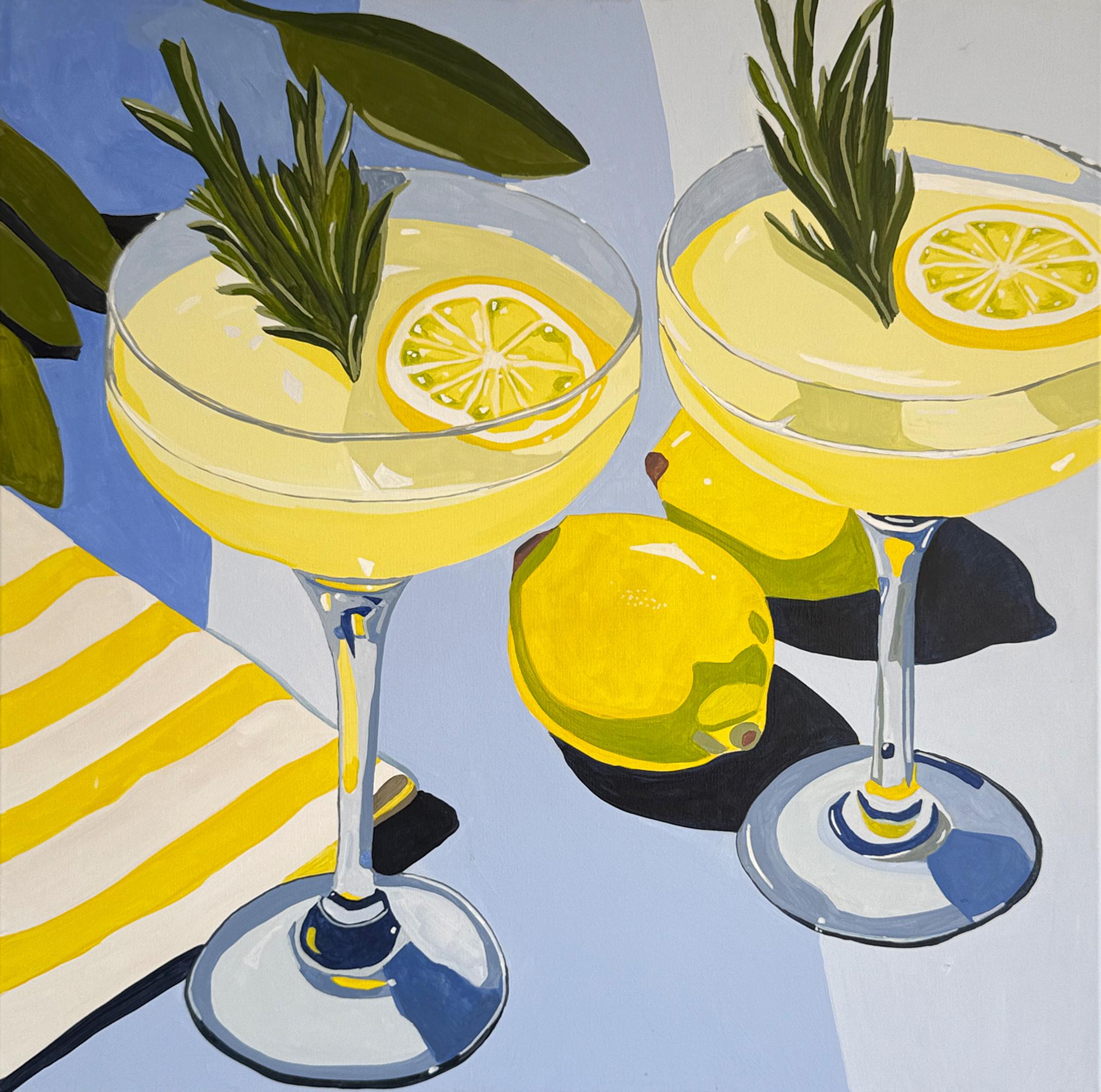 Quando la vita ti dà i limoni, di Hela - Natura morta contemporanea di cocktail in vendita 13