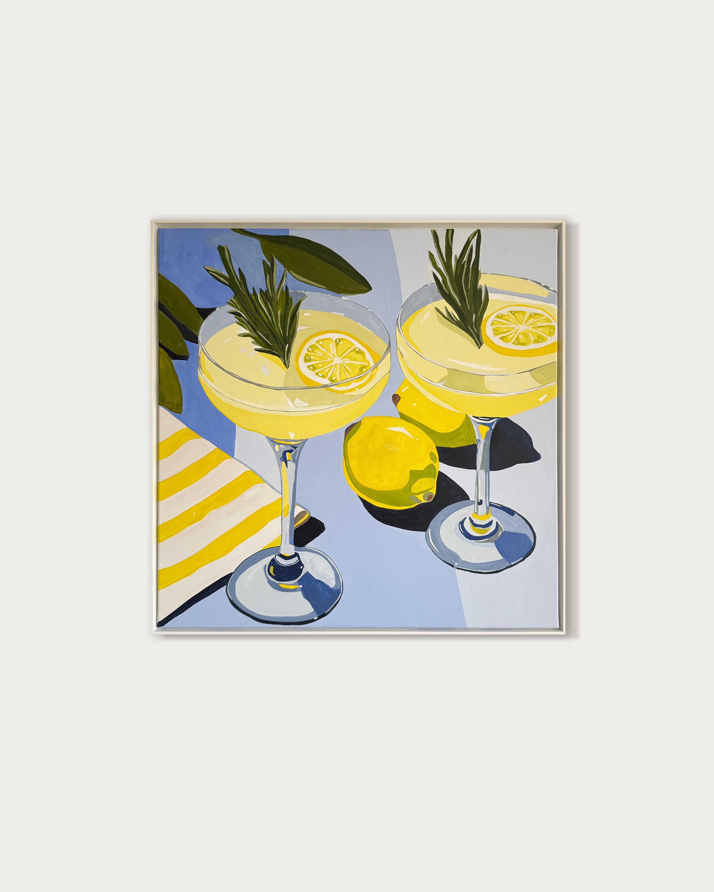 Quando la vita ti dà i limoni, di Hela - Natura morta contemporanea di cocktail in vendita 1