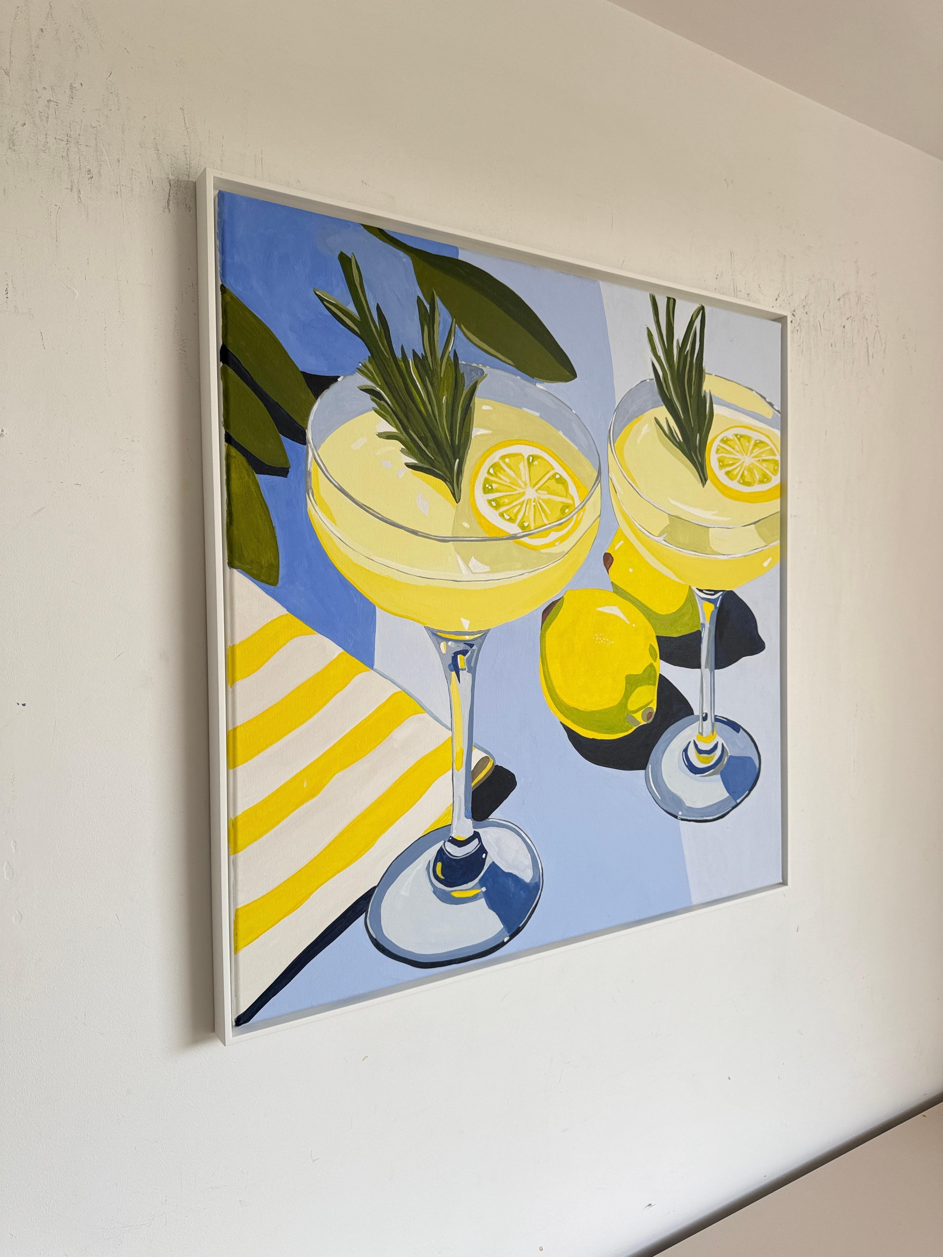 Quando la vita ti dà i limoni, di Hela - Natura morta contemporanea di cocktail in vendita 5