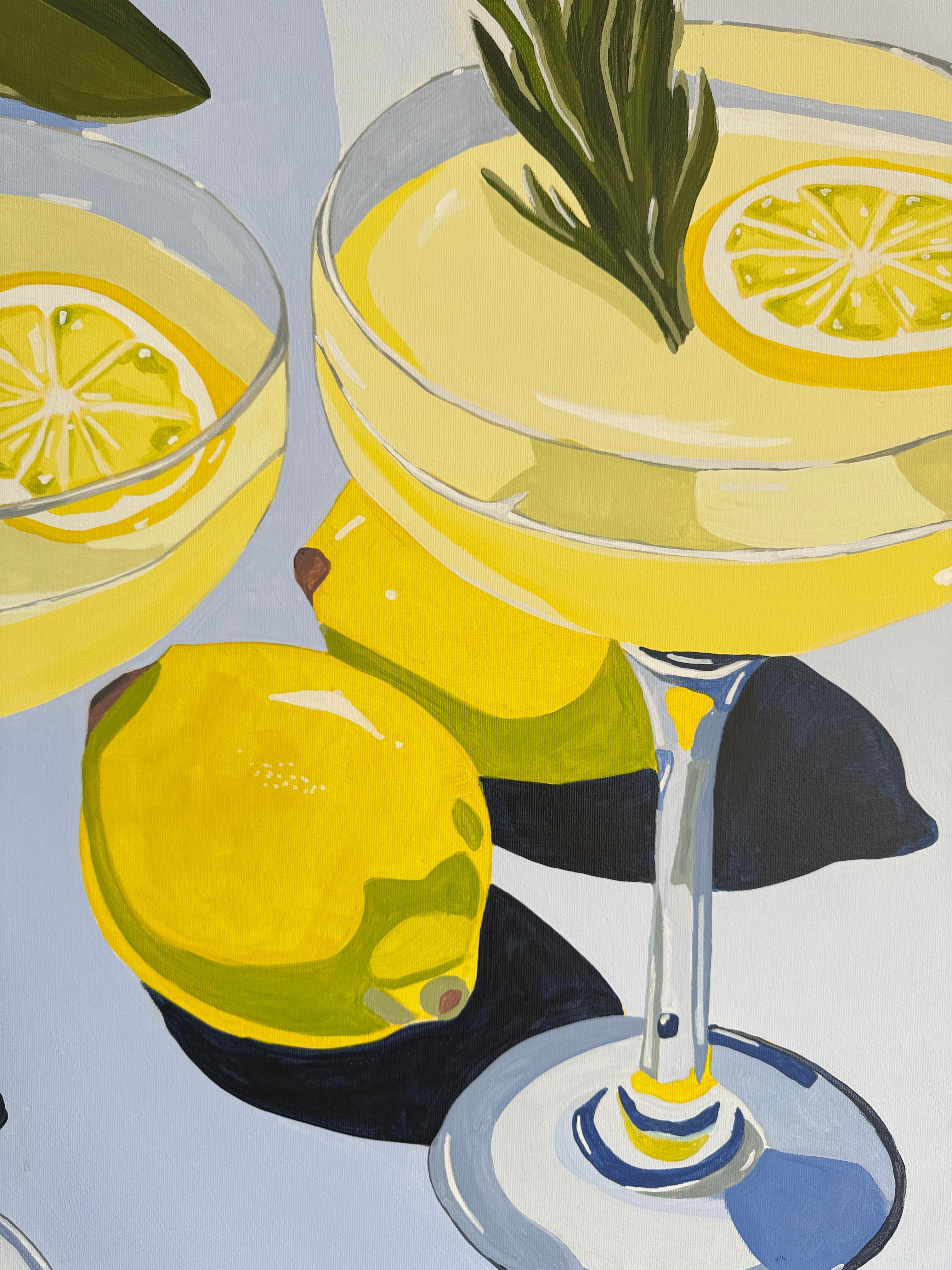 Quando la vita ti dà i limoni, di Hela - Natura morta contemporanea di cocktail in vendita 6