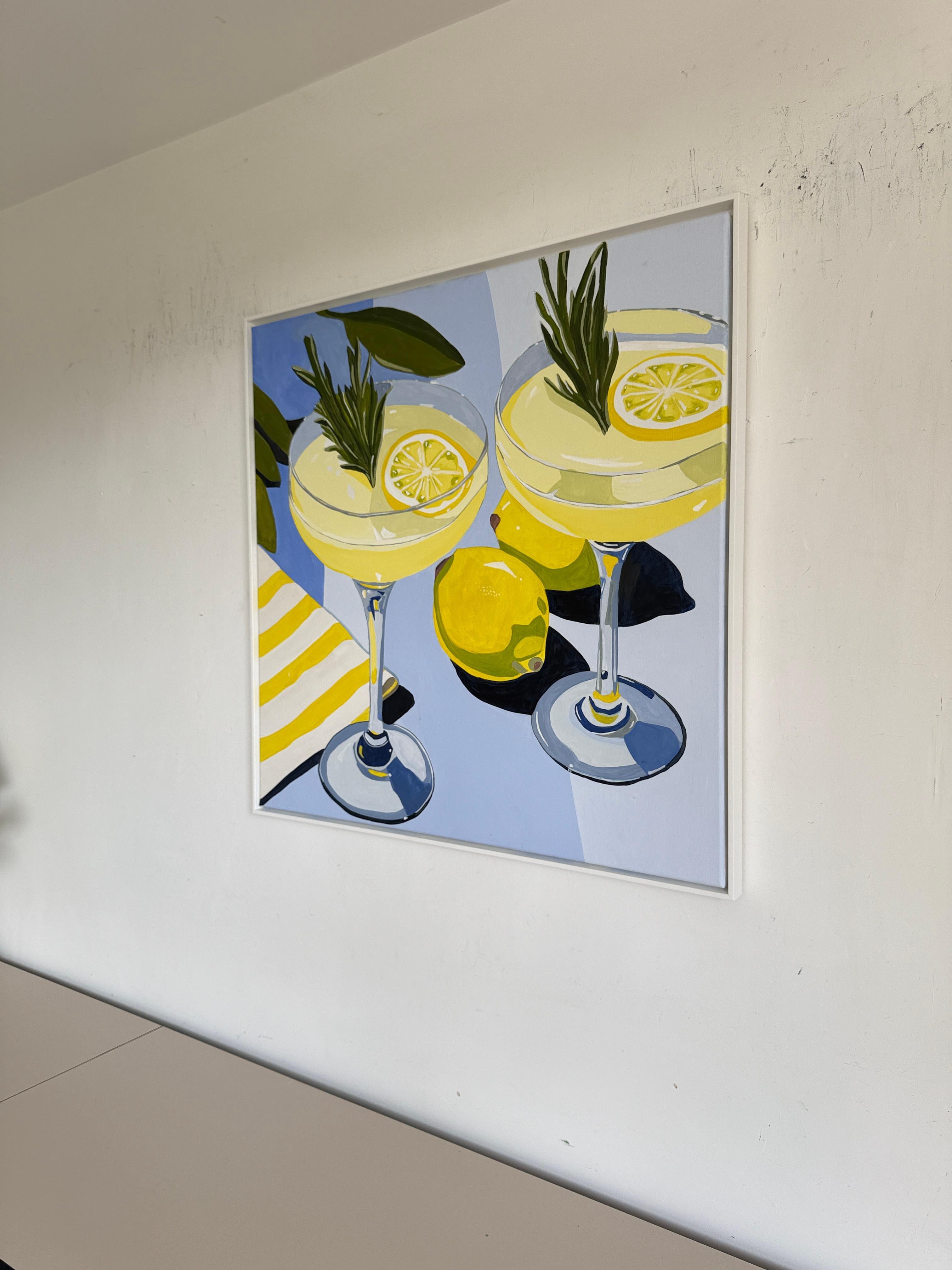 Quando la vita ti dà i limoni, di Hela - Natura morta contemporanea di cocktail in vendita 7