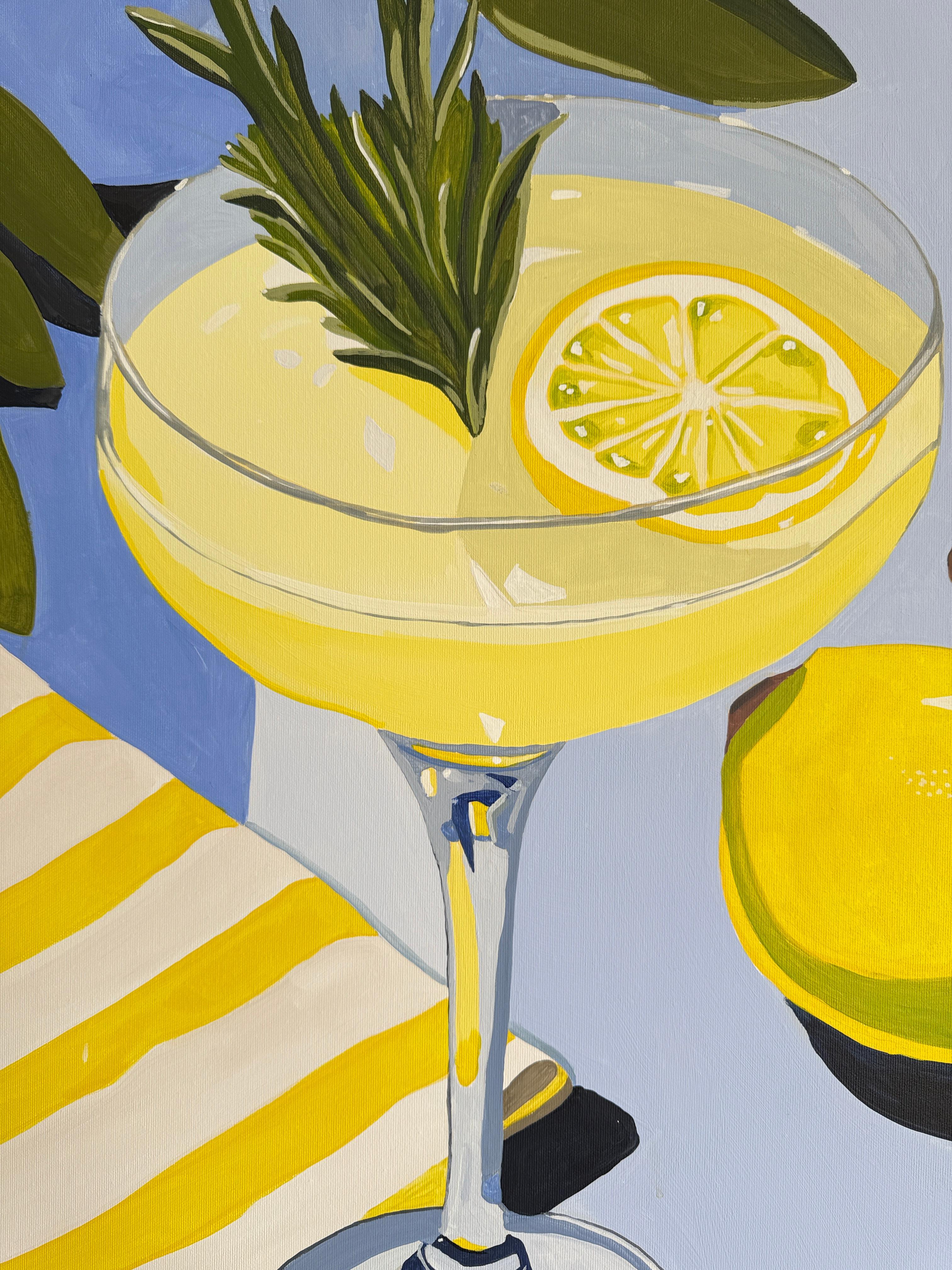 Quando la vita ti dà i limoni, di Hela - Natura morta contemporanea di cocktail in vendita 8