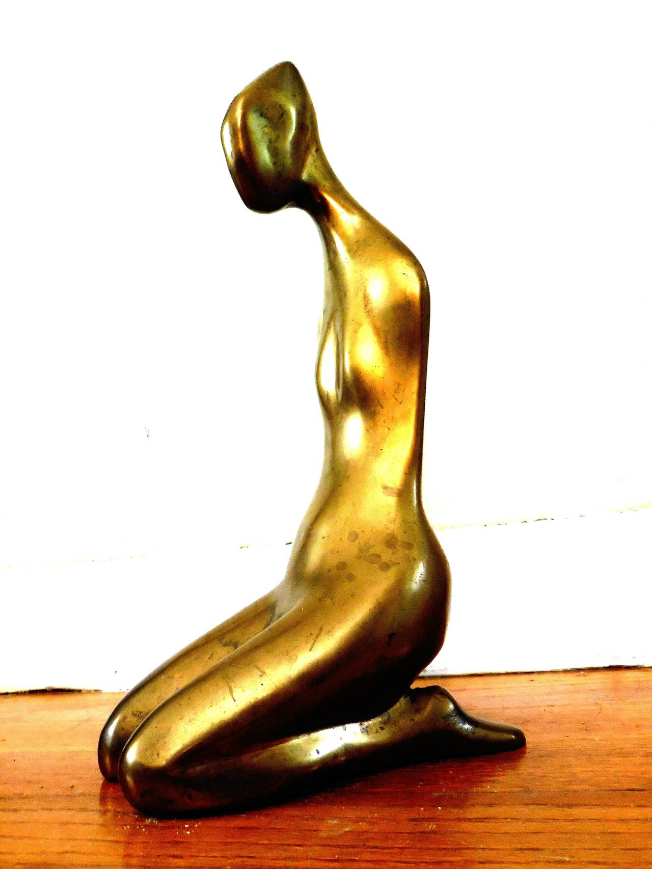 Girl Seated a la Japonaise Bronze Sculpture Morris Singer Foundry.  For Sale 5