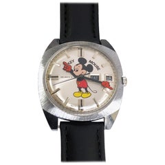 Helbros 1970 Mickey Mouse Mechanische Armbanduhr